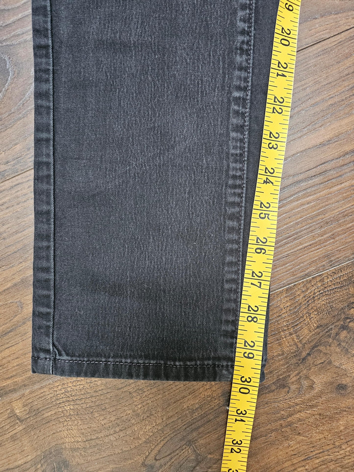 Levi's Mens Black Jeans 513 Slim Straight Fit W29/30L Denim
