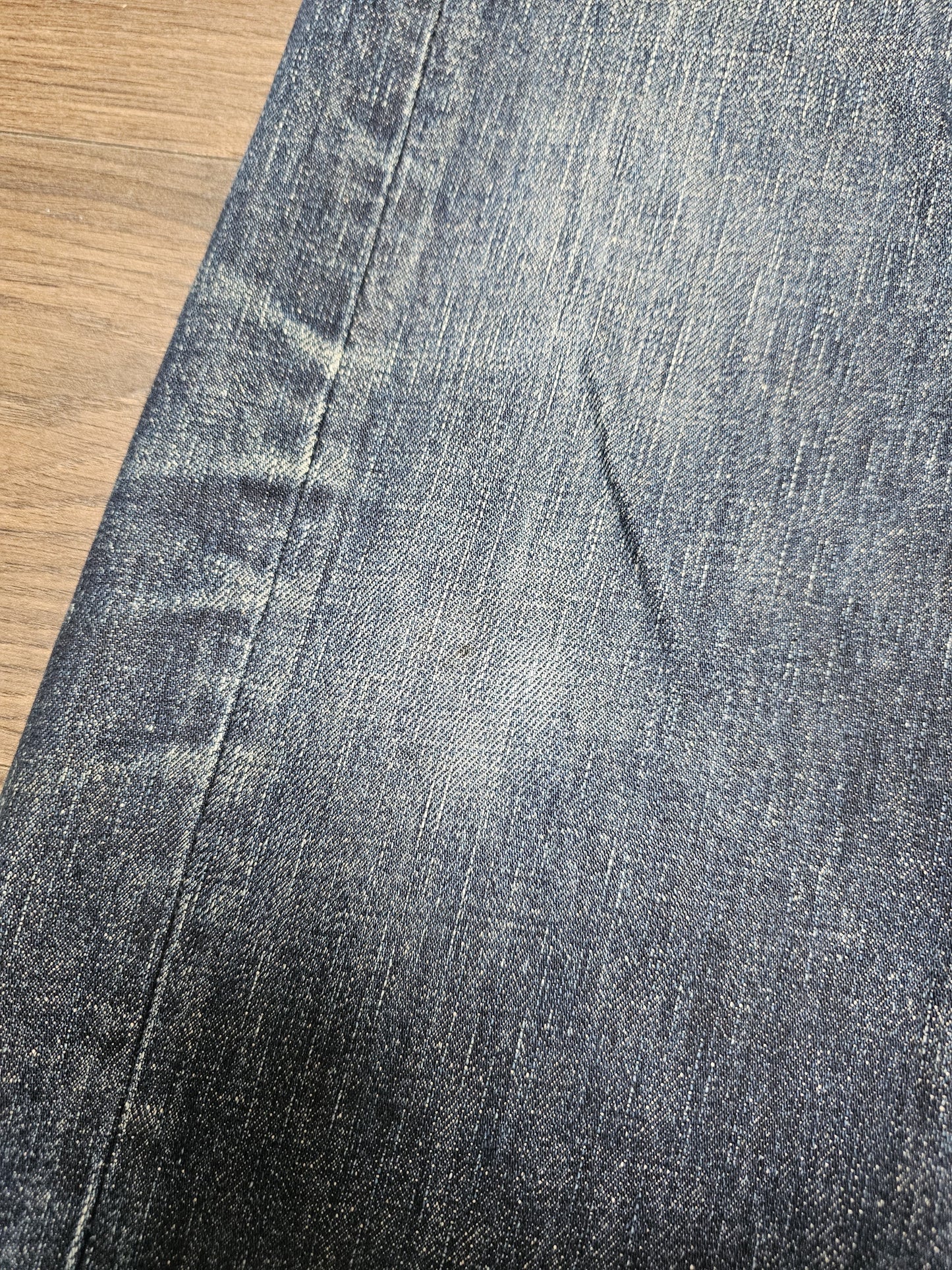 Levi's Mens Blue Jeans 513 Slim Straight Fit W35/32L Denim Trousers Bottoms