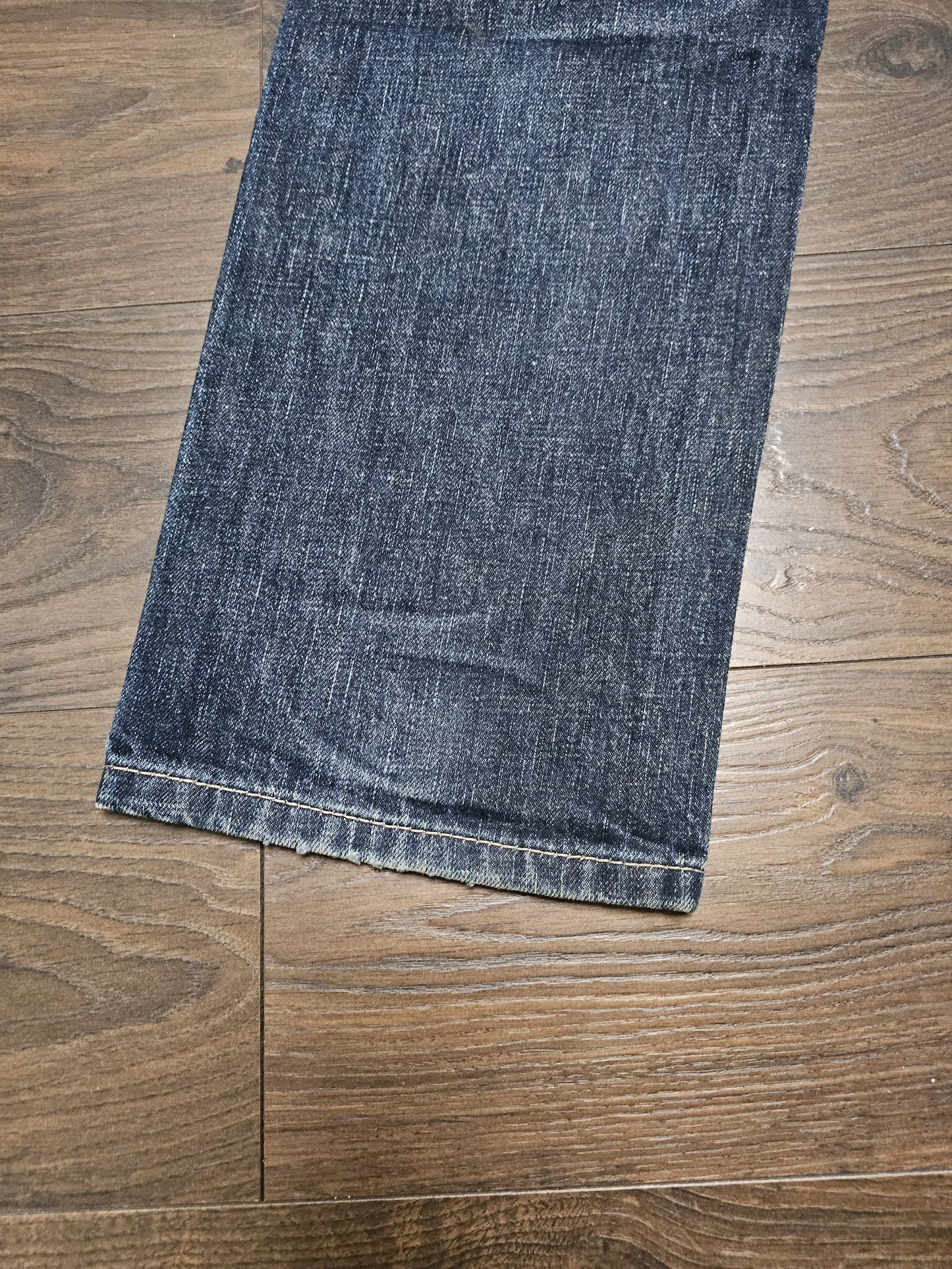 Levi's Mens Blue Jeans 513 Slim Straight Fit W35/32L Denim Trousers Bottoms