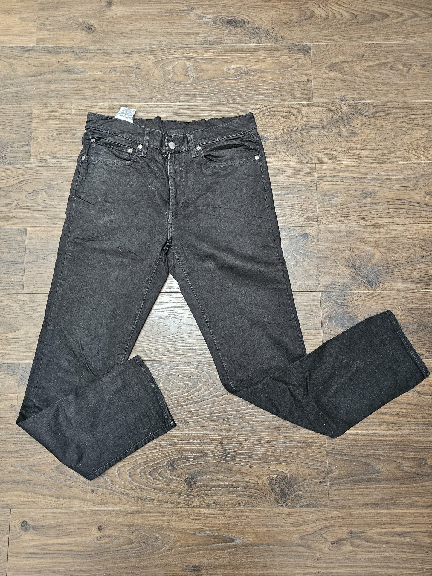 Levi's Mens Black Jeans 511 Slim Fit W34/31L Denim