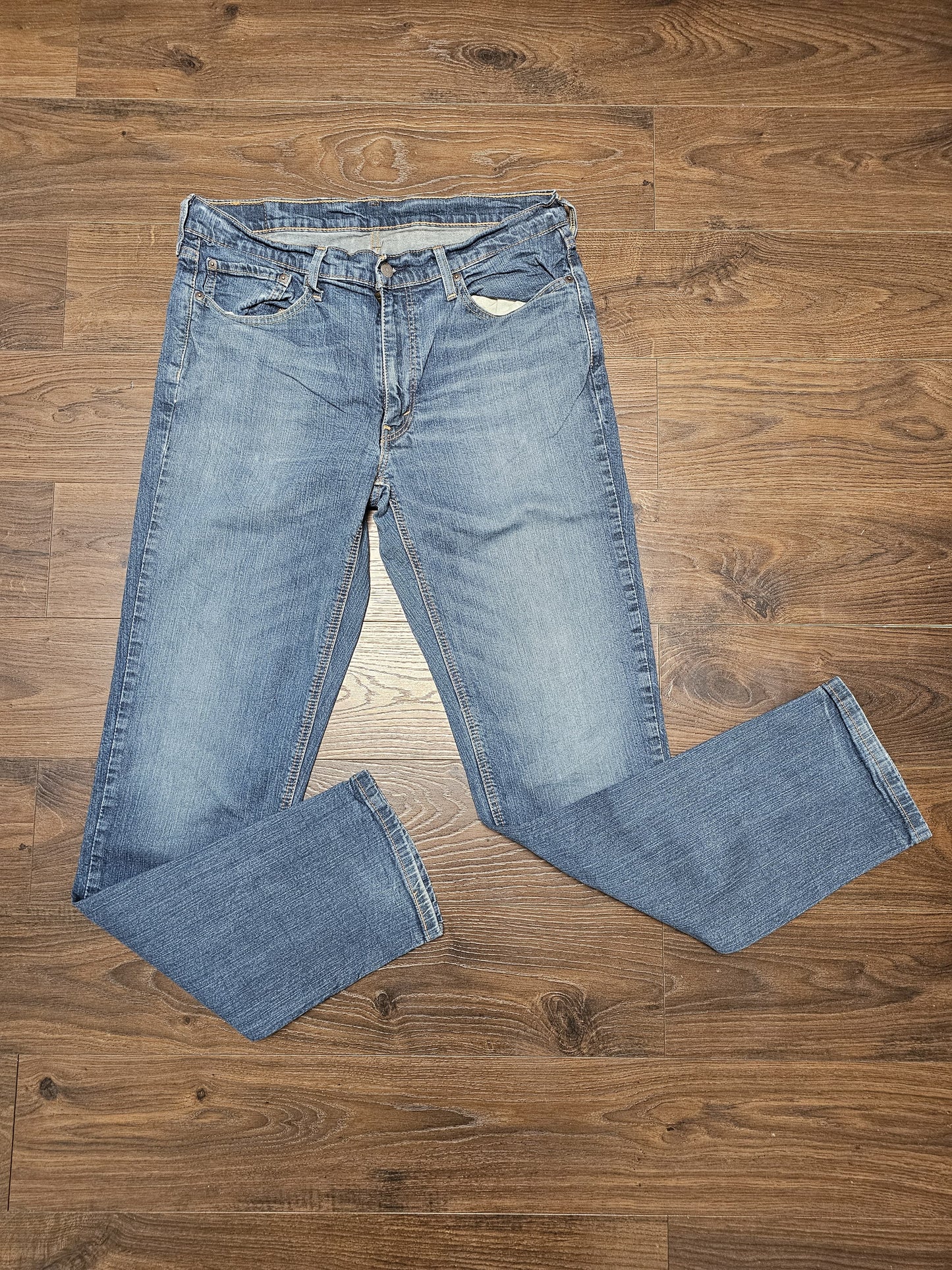Levi's Mens Blue Jeans 541 Athletic Tap Fit W36/36L Denim