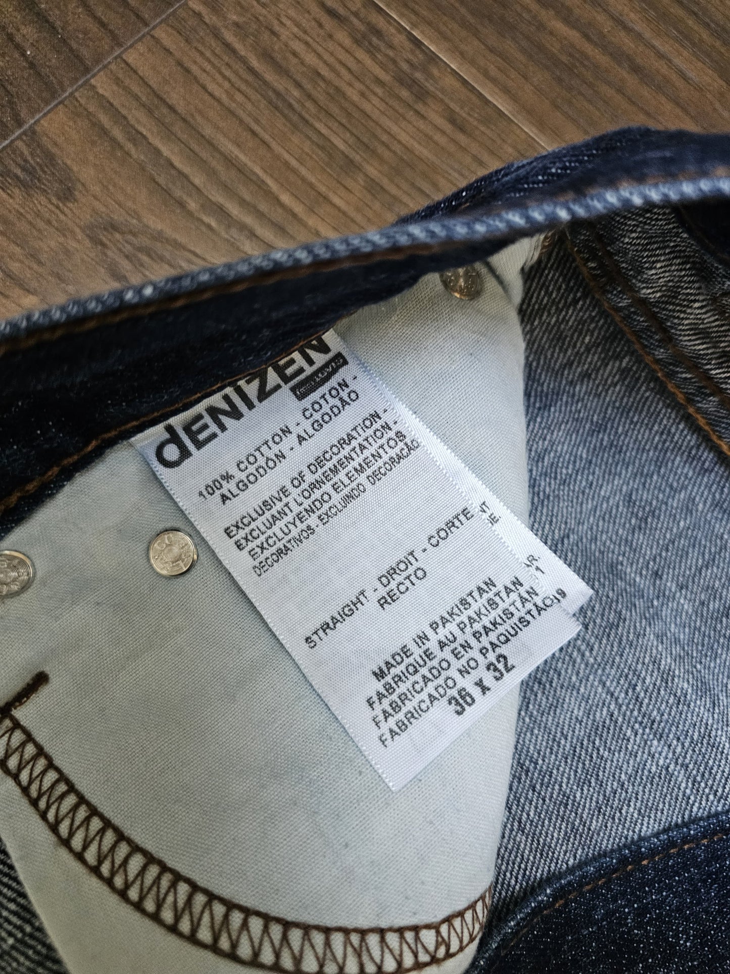 Levi's Mens Blue Jeans 281 Straight Fit W37/32L Denim
