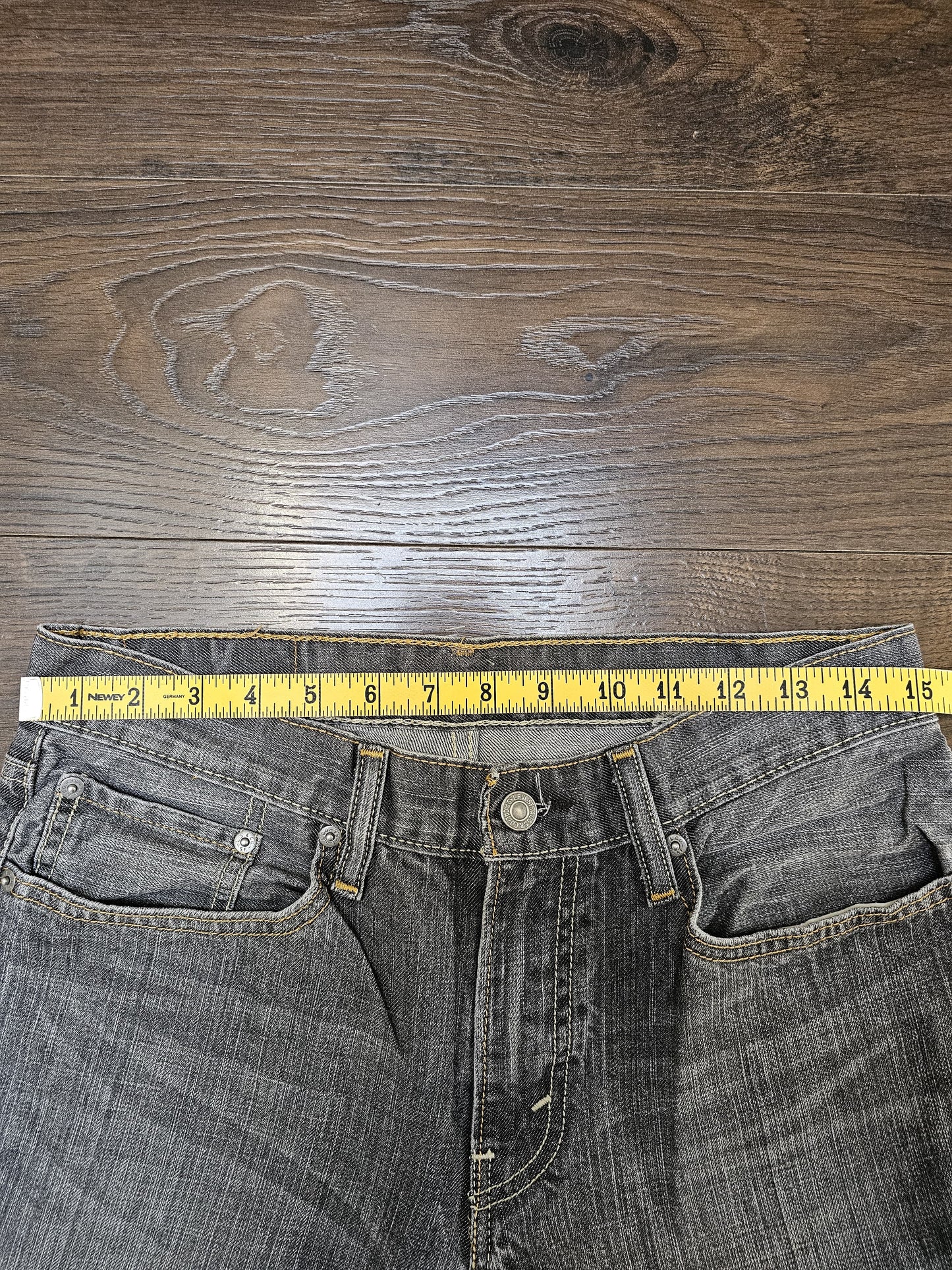 Levi's Mens Grey Jeans 514 Straight Fit W30/31L