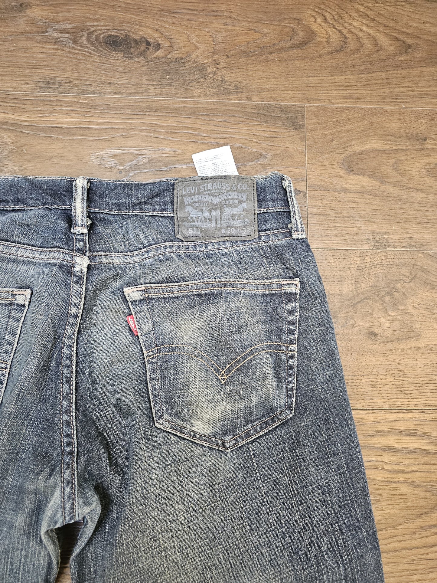 Levi's Mens Blue Jeans 511 Slim Fit W32/32L Denim