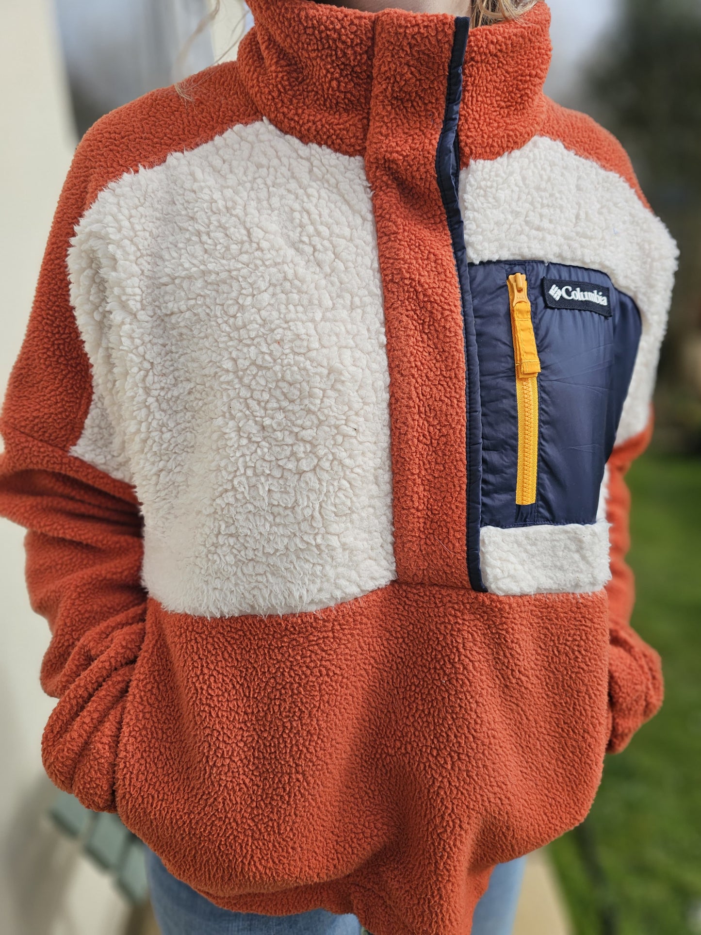 Columbia Ladies' Sherpa Fleece Half Snap Pullover - XL/ Extra Large