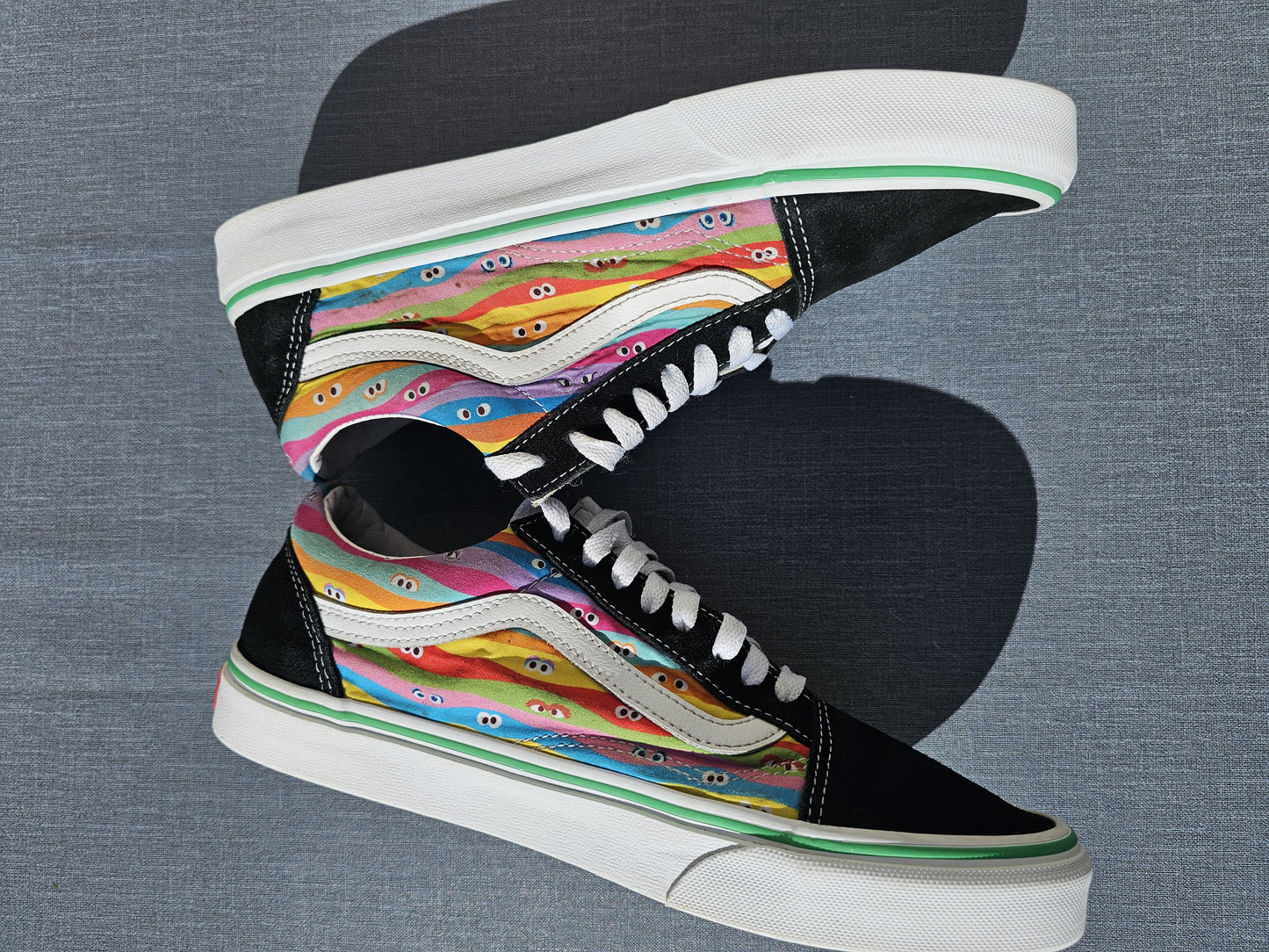 Awesome Vans X Sesame Street Low Top Sneakers Trainers Skate Shoes UK 7.5/41