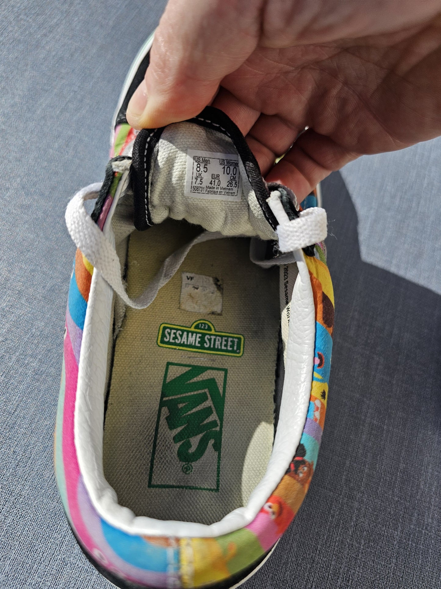 Awesome Vans X Sesame Street Low Top Sneakers Trainers Skate Shoes UK 7.5/41