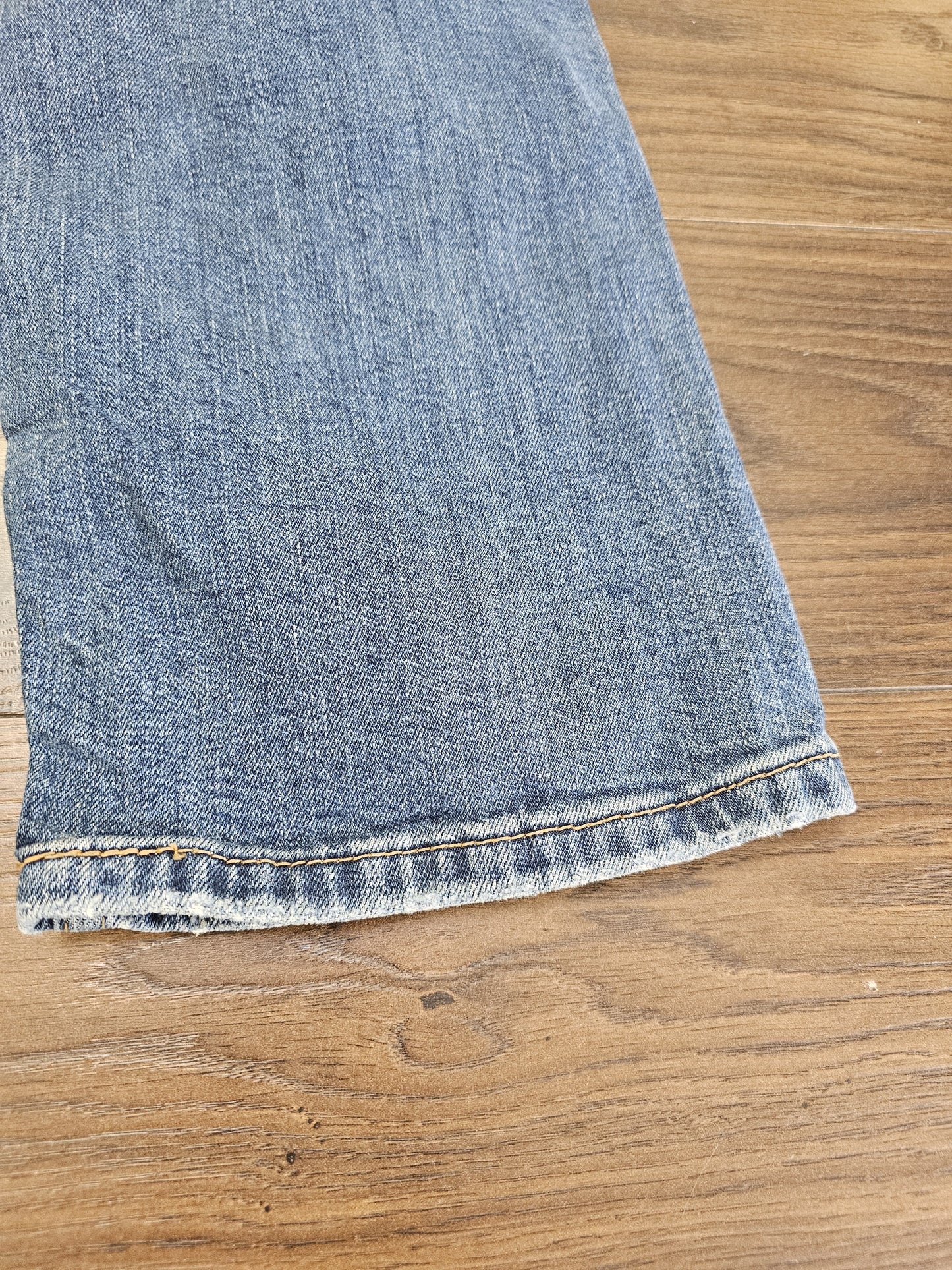 Levi's Mens Blue Jeans 513 Slim Straight Fit W34/28L Denim