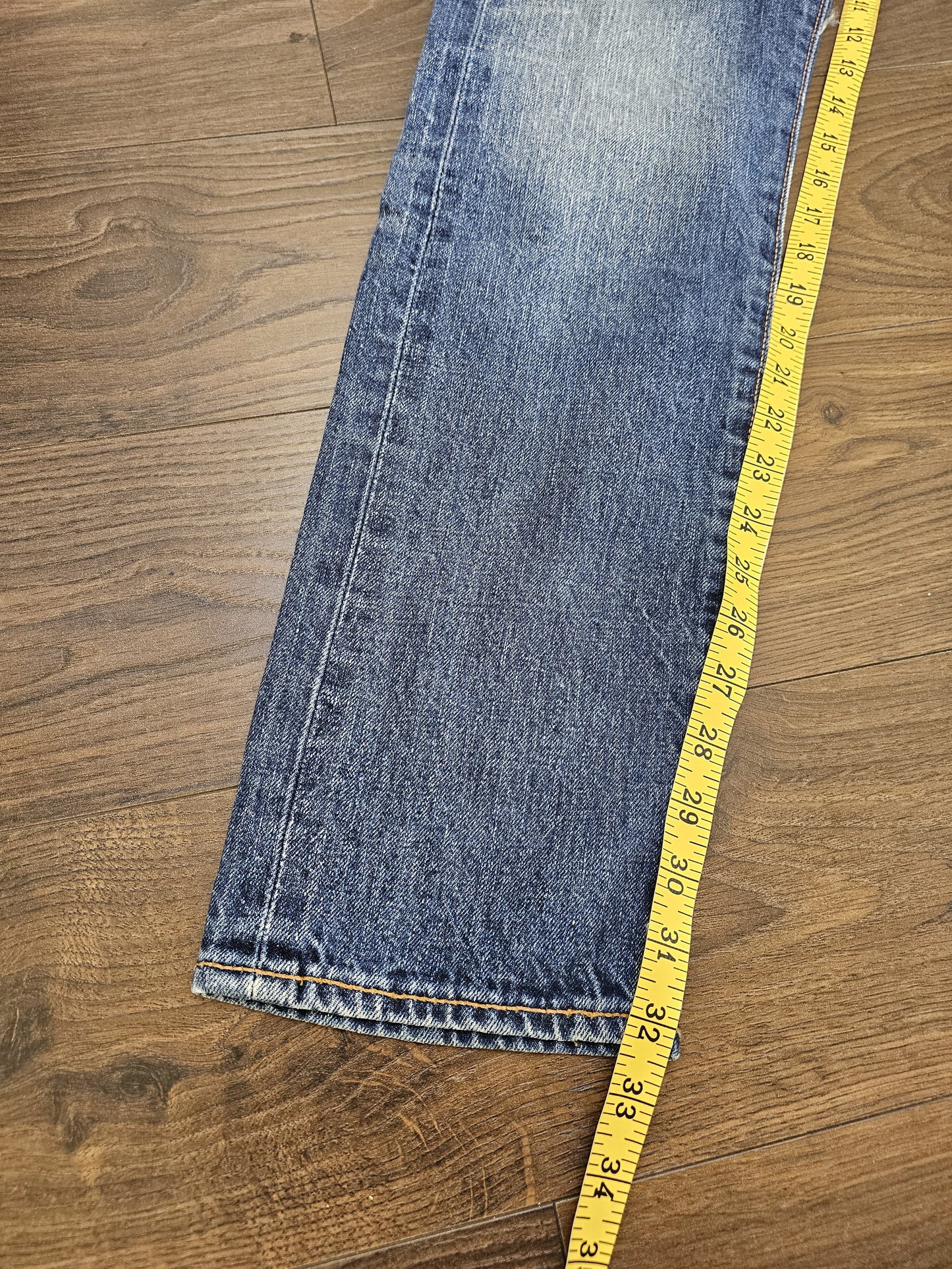 Levi's Mens Blue Jeans 508 Regular Taper Fit W32/32L Denim