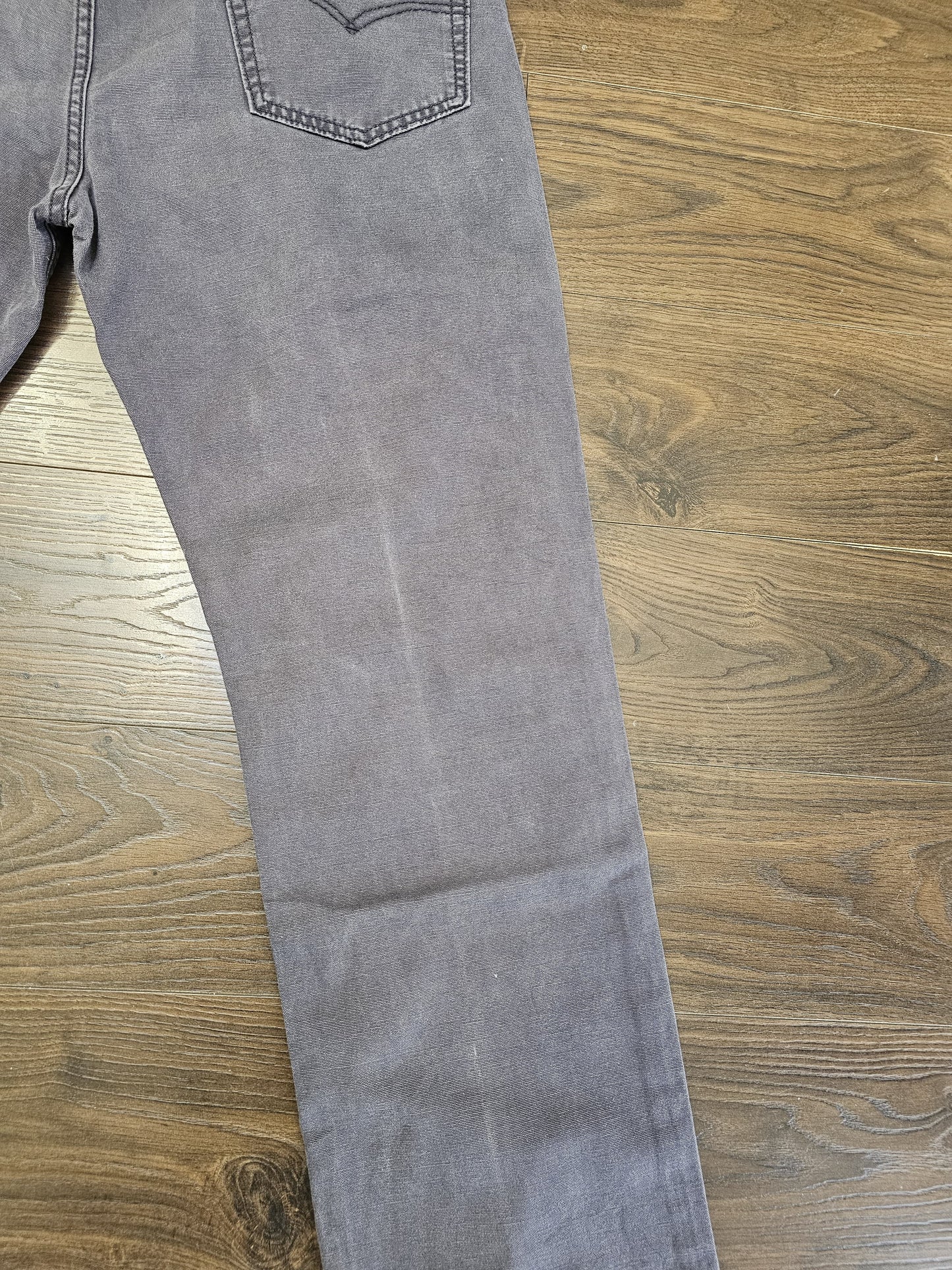 Levi's Mens Grey Jeans 514 Straight Fit W36/32L Denim