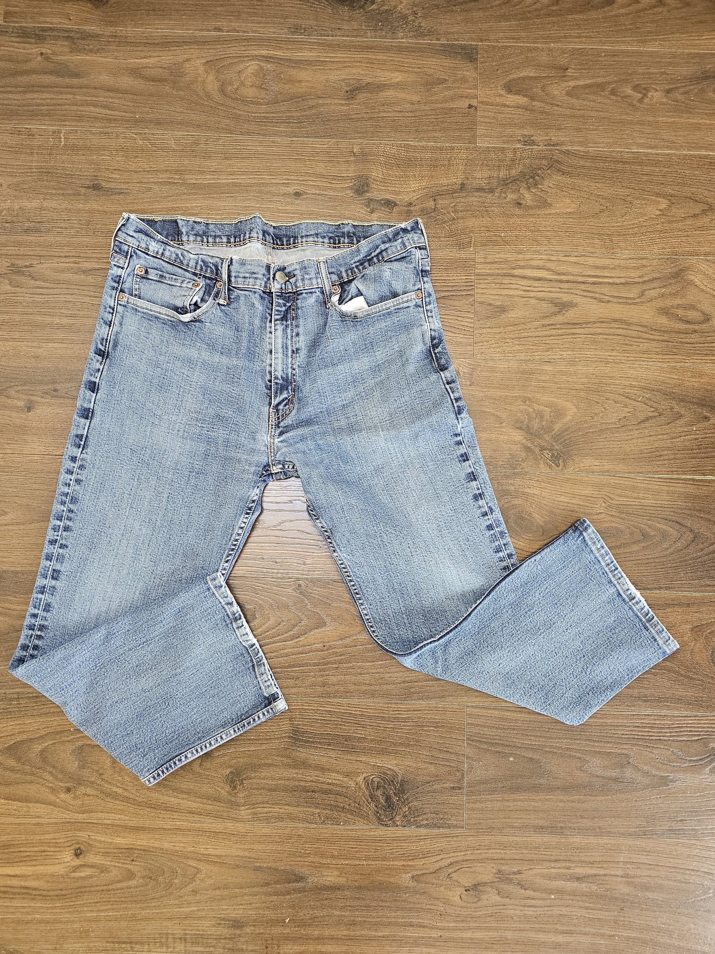 Levi's Mens Blue Jeans 514 Straight Fit W36/26L Denim
