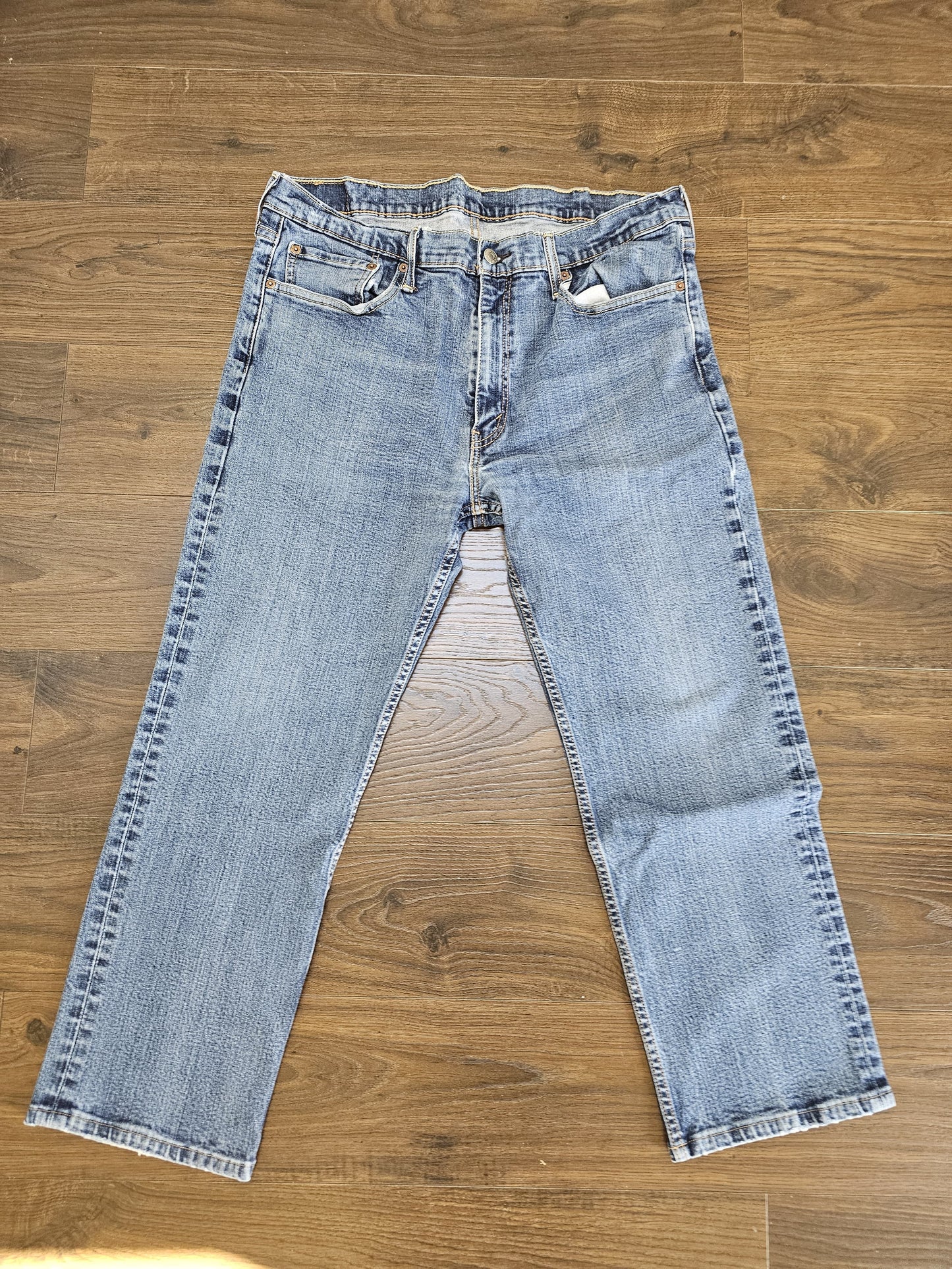 Levi's Mens Blue Jeans 514 Straight Fit W36/26L Denim