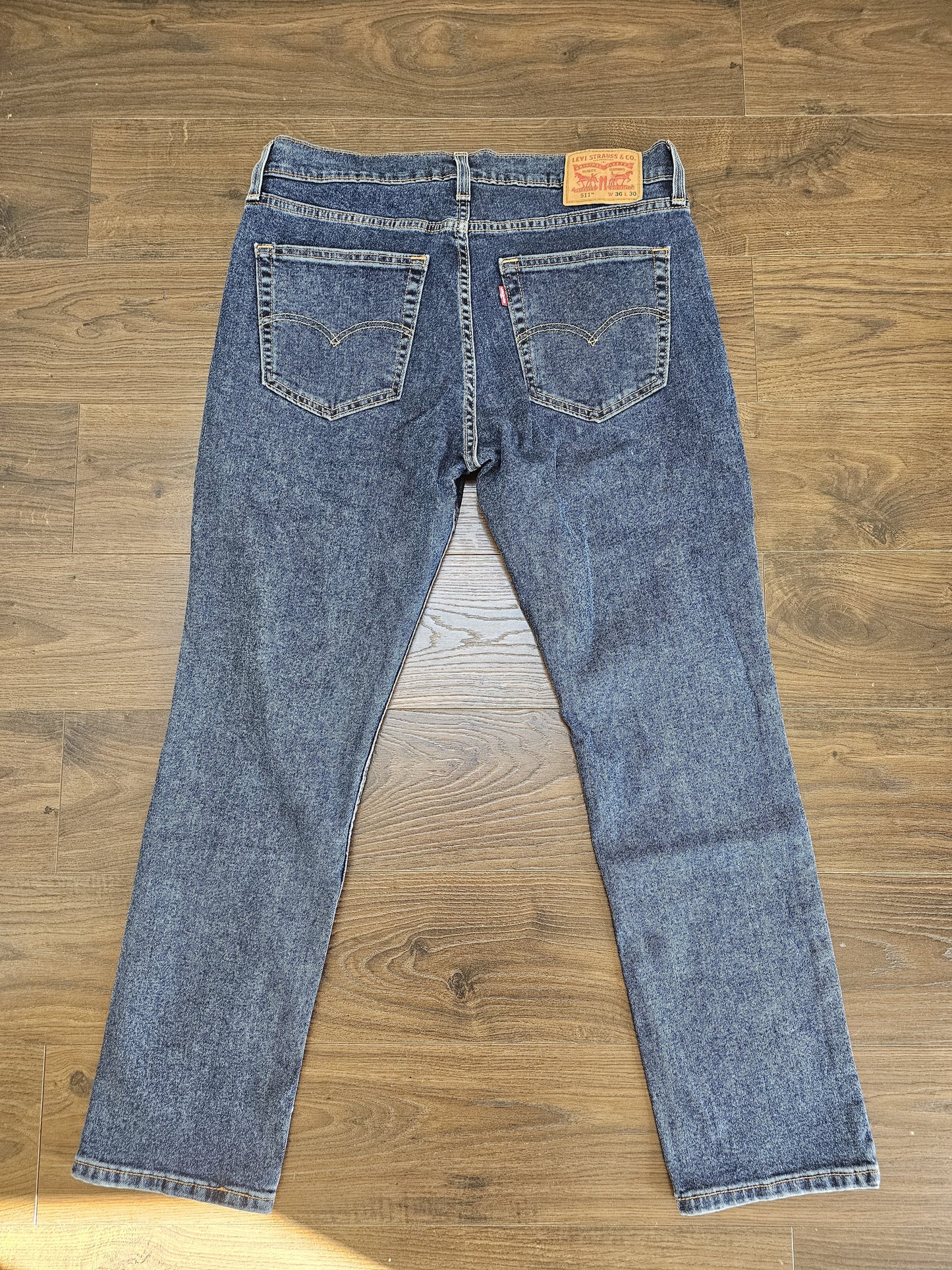 Levi's Mens Blue Jeans 511 Slim Fit W36/30L Denim