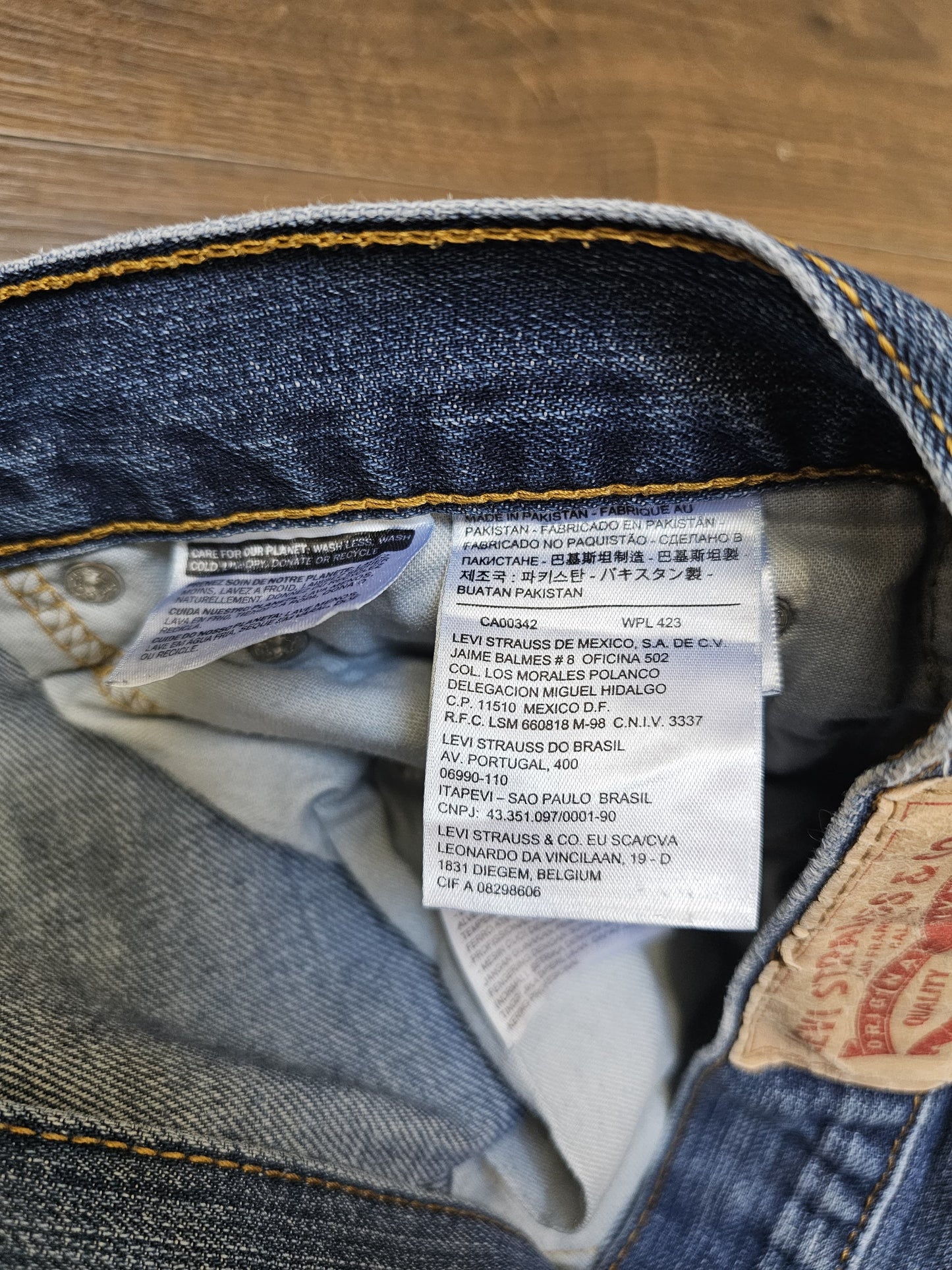 Levi's Mens Blue Jeans 511 Slim Fit W31/31L Denim