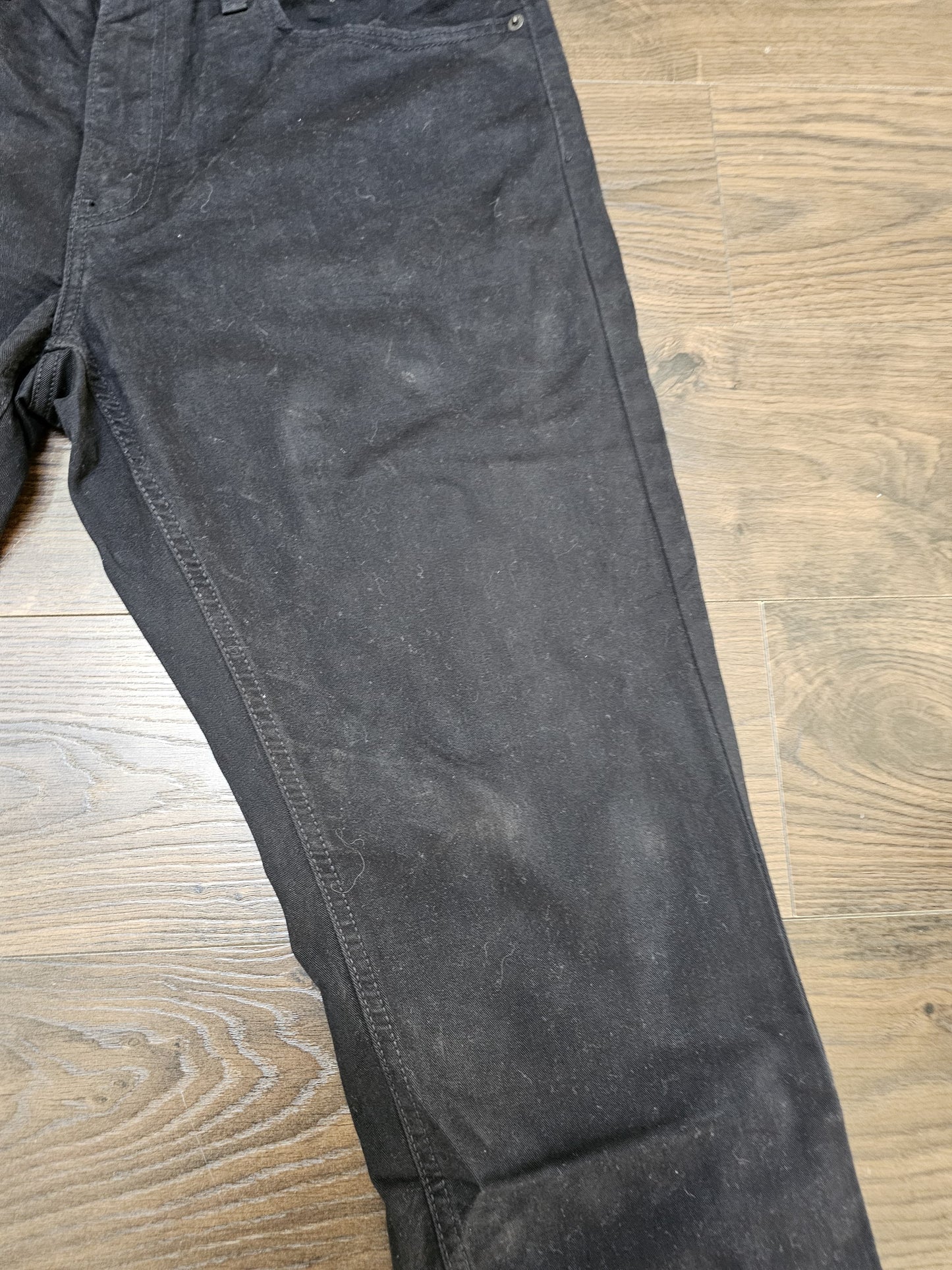 Levi's Mens Black Jeans Athletic Fit W34/29L Denim