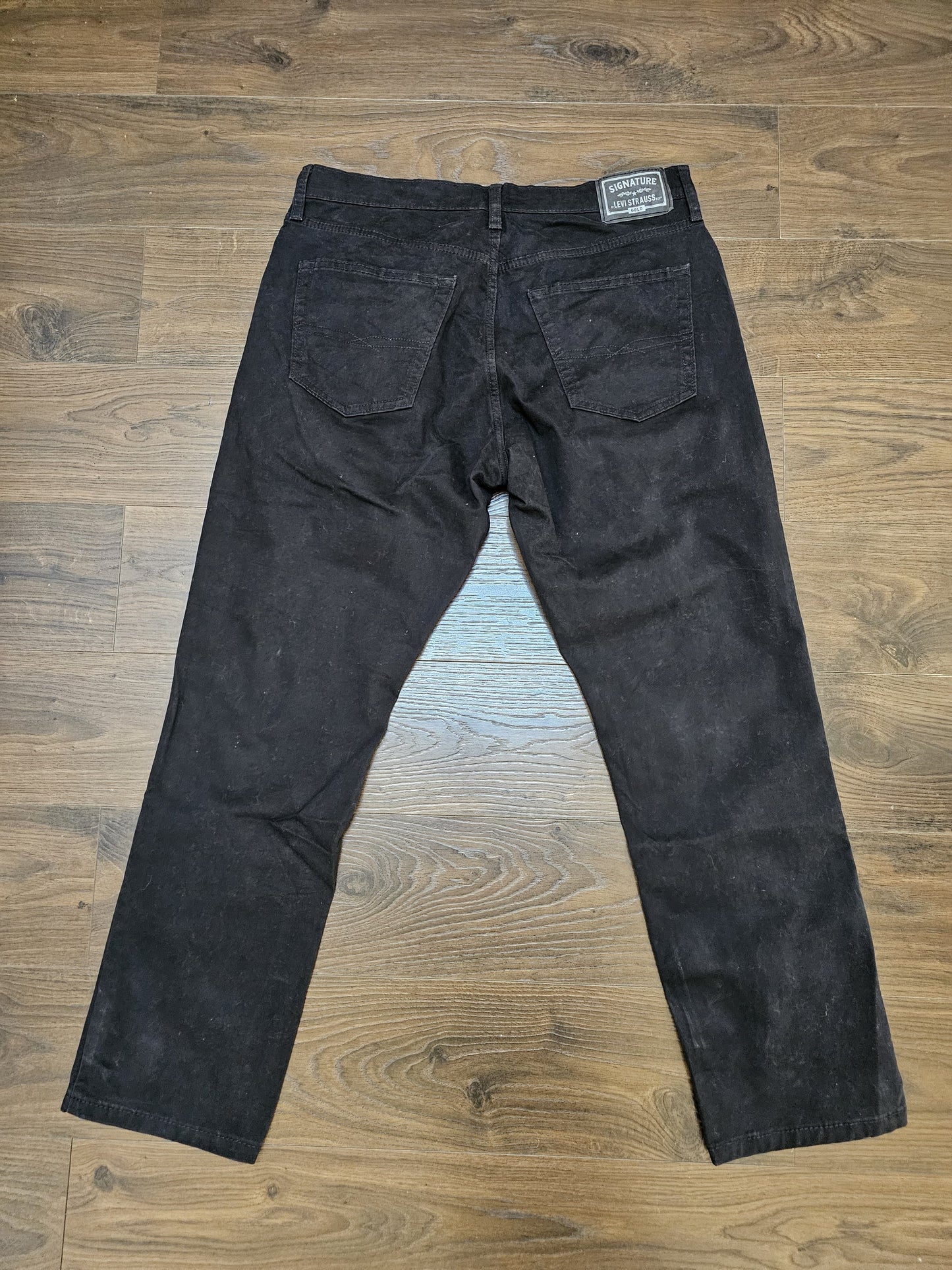 Levi's Mens Black Jeans Athletic Fit W34/29L Denim