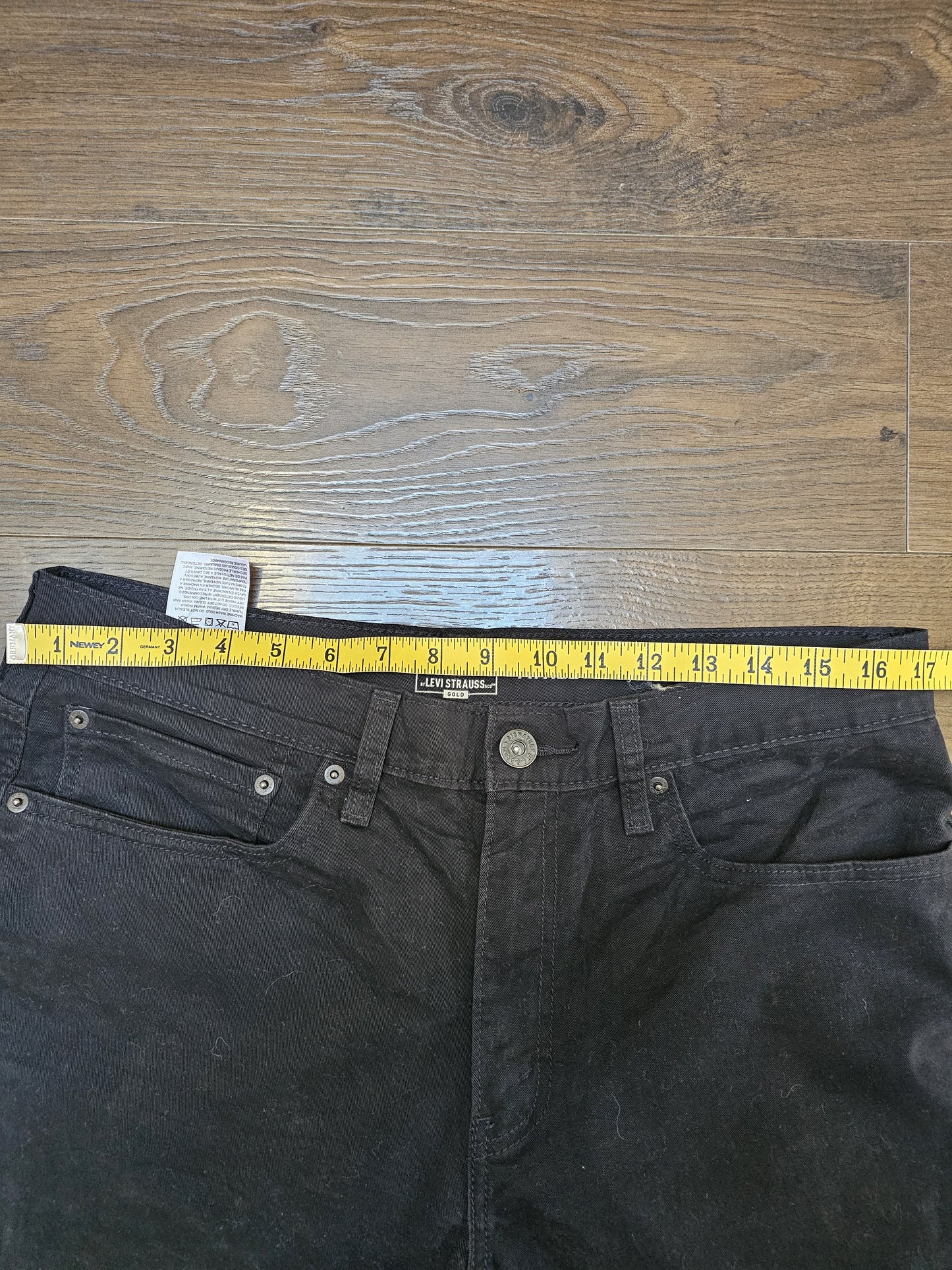 Levi's Mens Black Jeans Athletic Fit W34/29L Denim