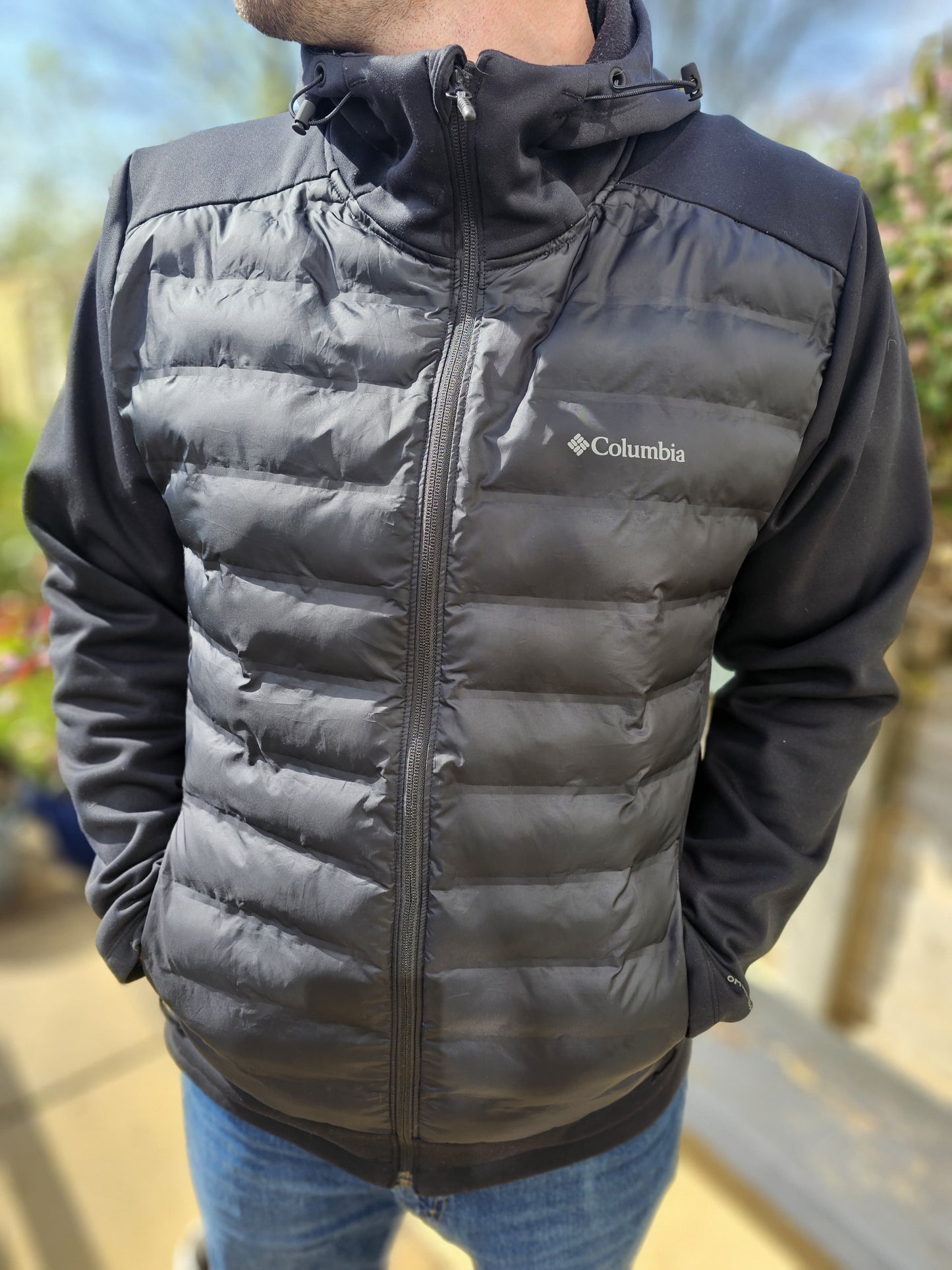 Columbia Out-Shield Insulated Hybrid Hooded Puffer Jacket - L/Large