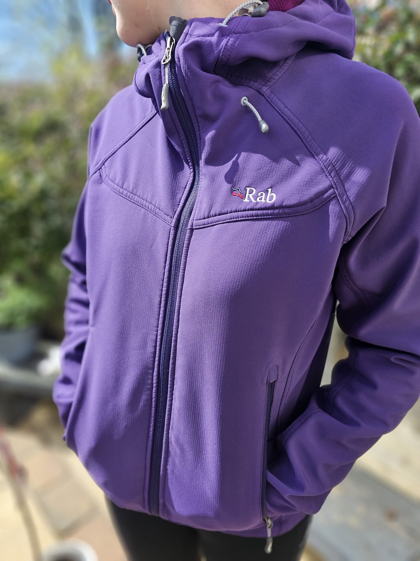 Rab Womens Baltoro Polartec Soft Shell Hooded Full Zip Jacket - UK 12