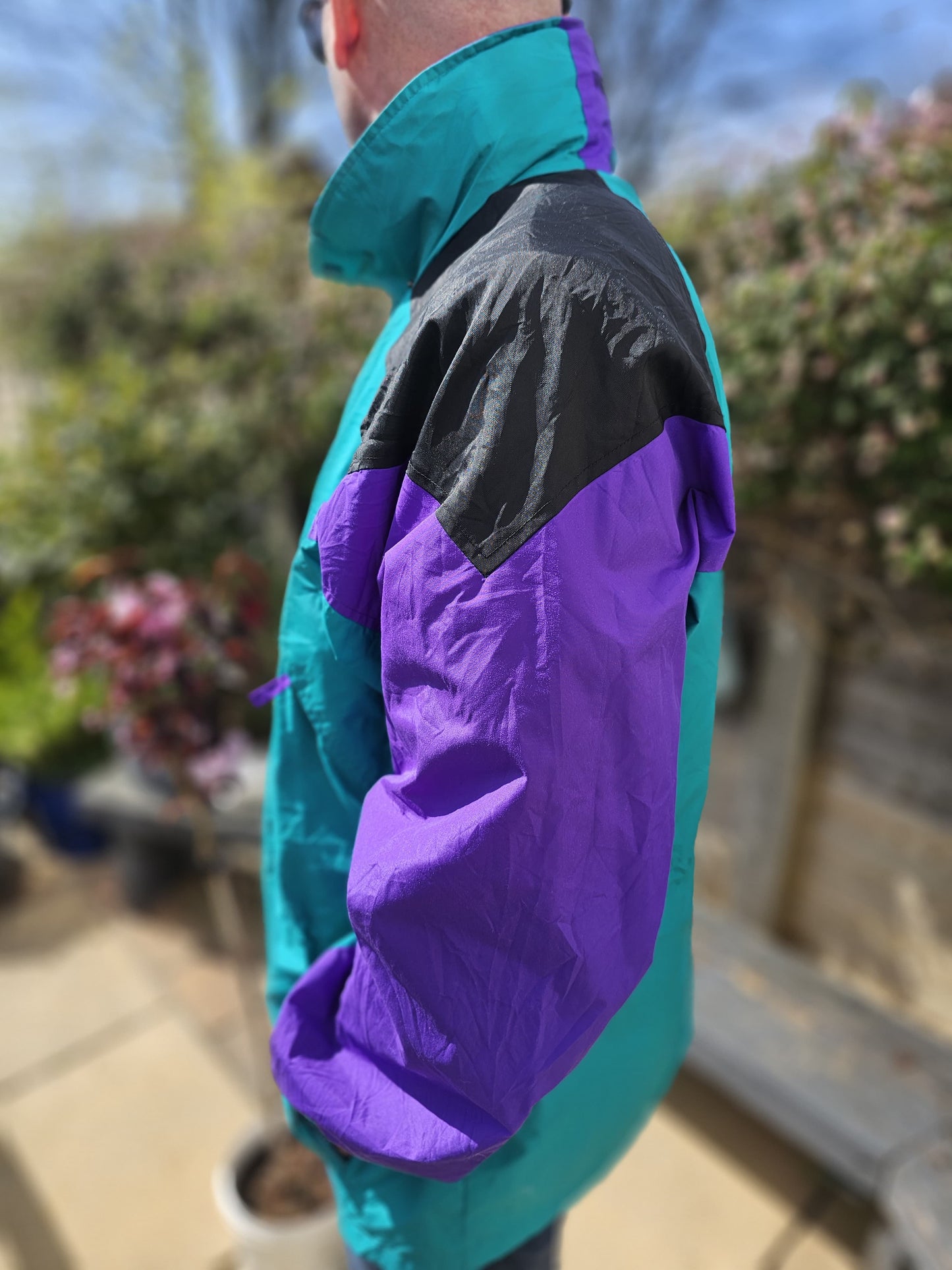 Vintage Columbia Tour De Sport Full Zip Windbreaker Jacket - L/XL - Unisex