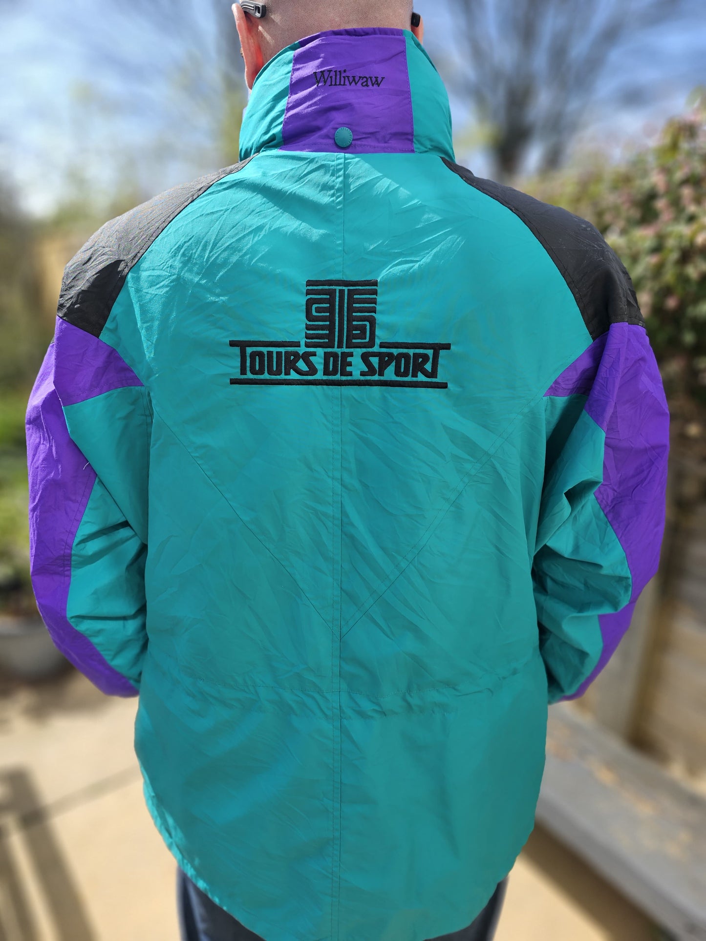 Vintage Columbia Tour De Sport Full Zip Windbreaker Jacket - L/XL - Unisex