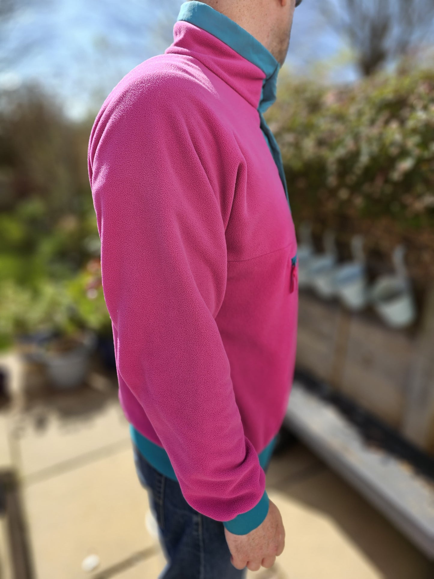 Berghaus Unisex Hot Pink Pullover 1/2 Zip Fleece Jumper - L/Large