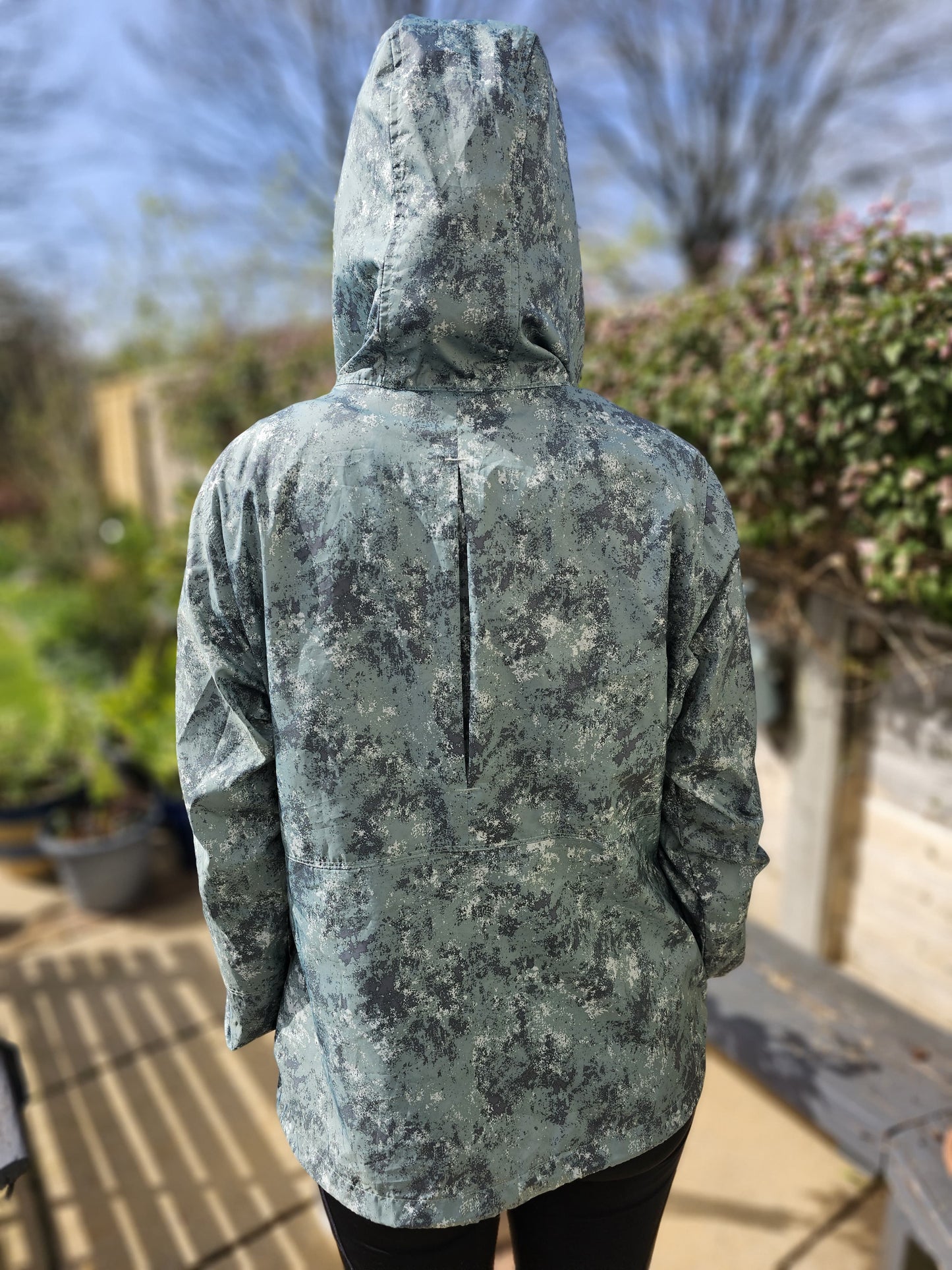 Columbia Flash Forward Printed Windbreaker Full Zip Hooded Jacket - M/Medium