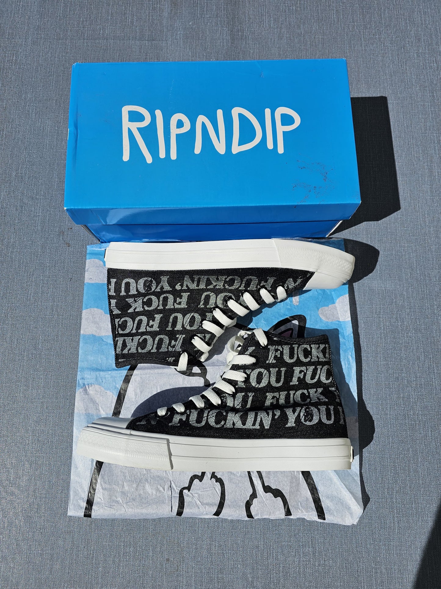 RipnDip Hightop Trainers/Sneakers/Shoes - UK 6.5 Skate
