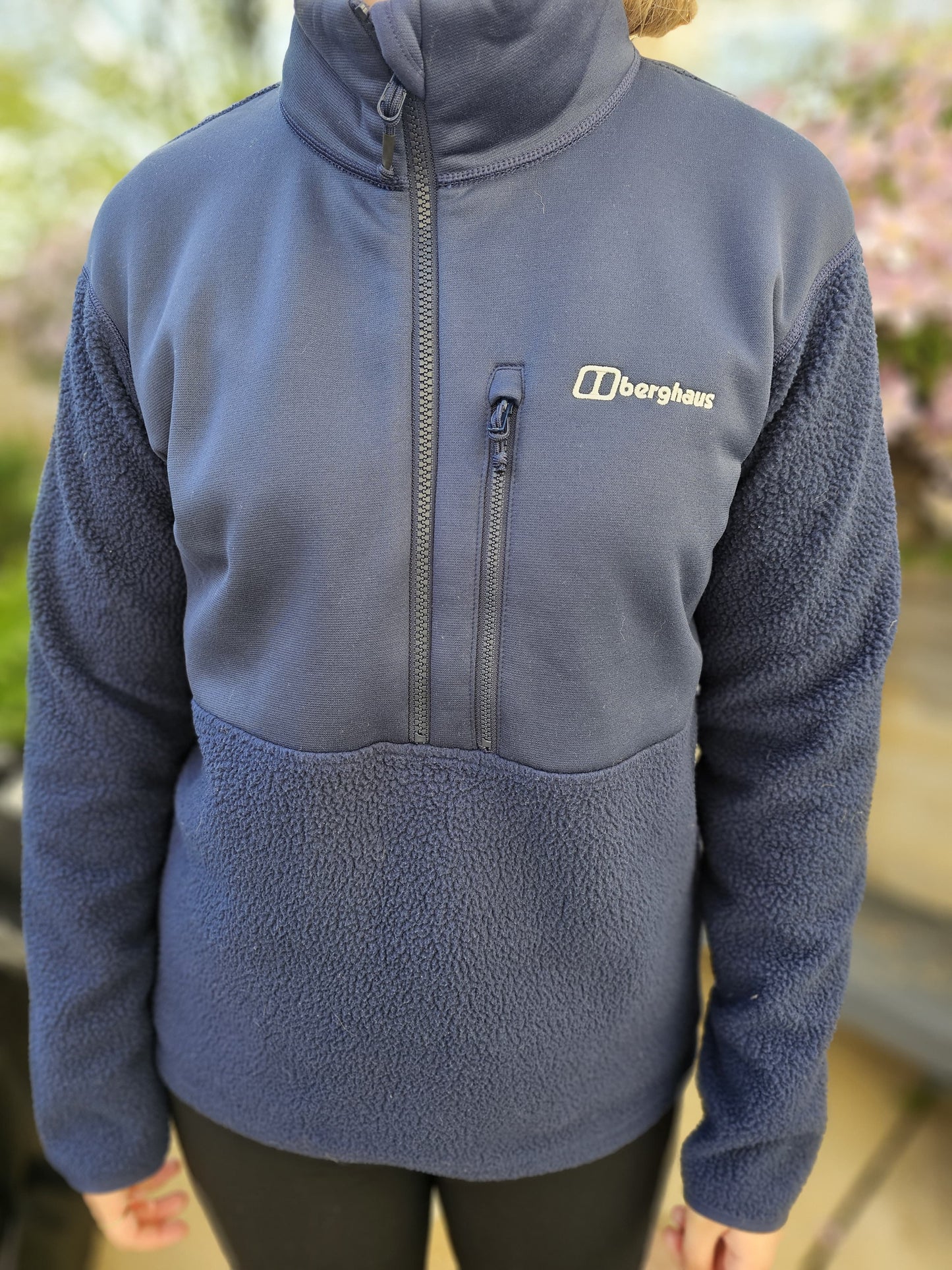 Berghaus Fadley 1/2 Zip Navy Blue Fleece Pullover Jumper - 12