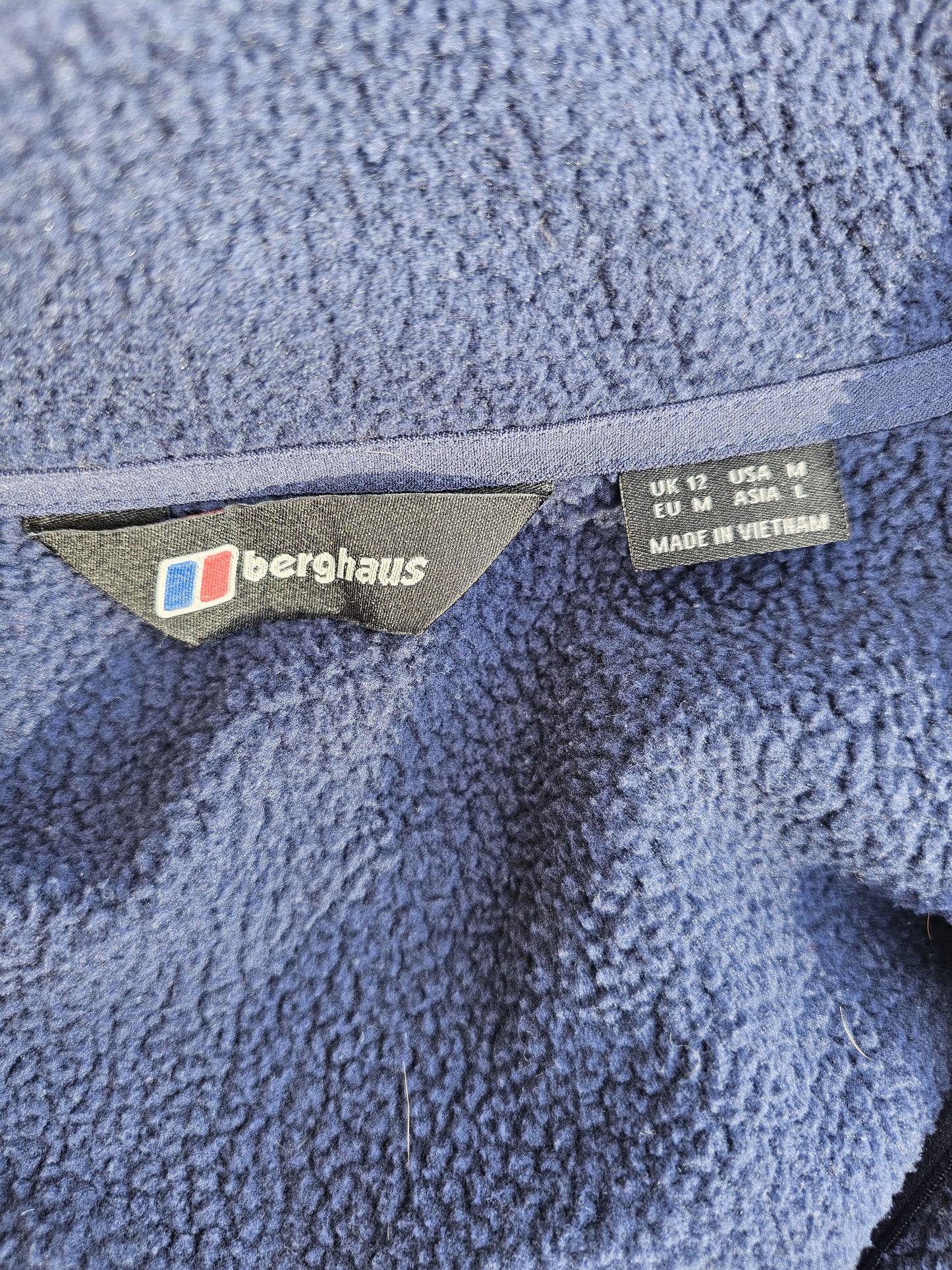 Berghaus Fadley 1/2 Zip Navy Blue Fleece Pullover Jumper - 12
