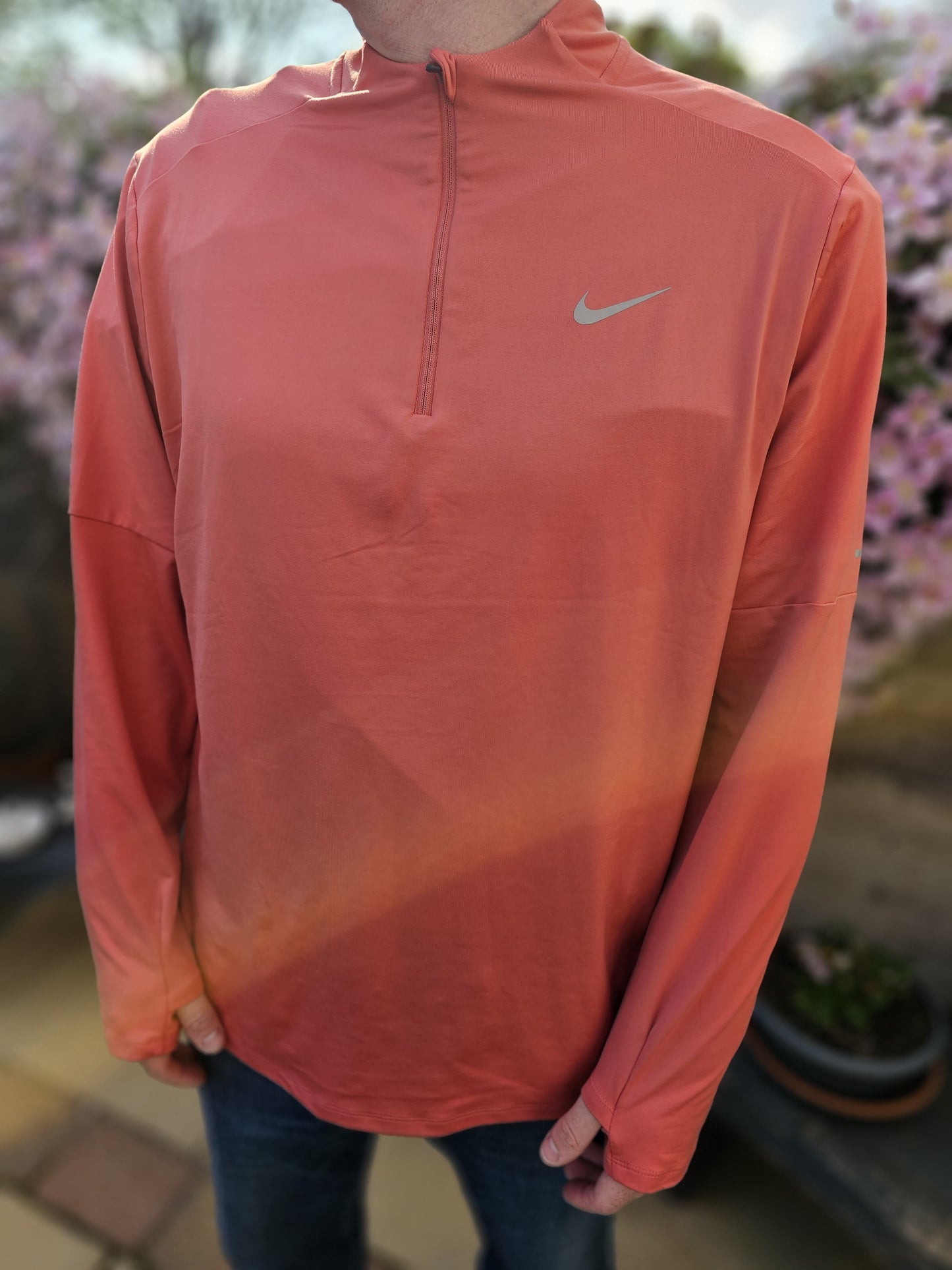 Nike Dri-Fit Long Sleeve Active Wear 1/4 Zip Top - XL/Extra Large