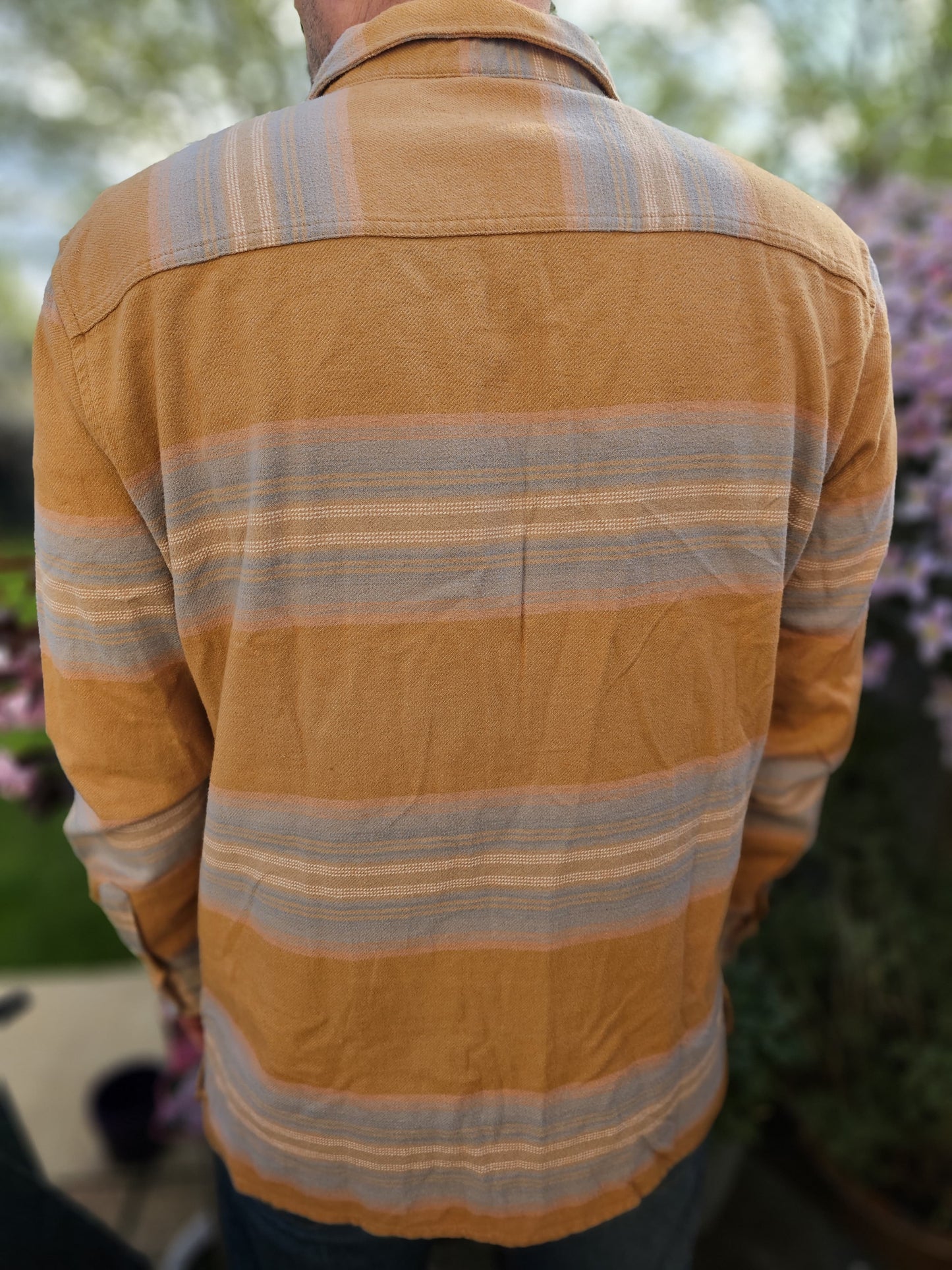 Mens Quiksilver Long Sleeve Button Up Flannel Shirt - L/G/Large