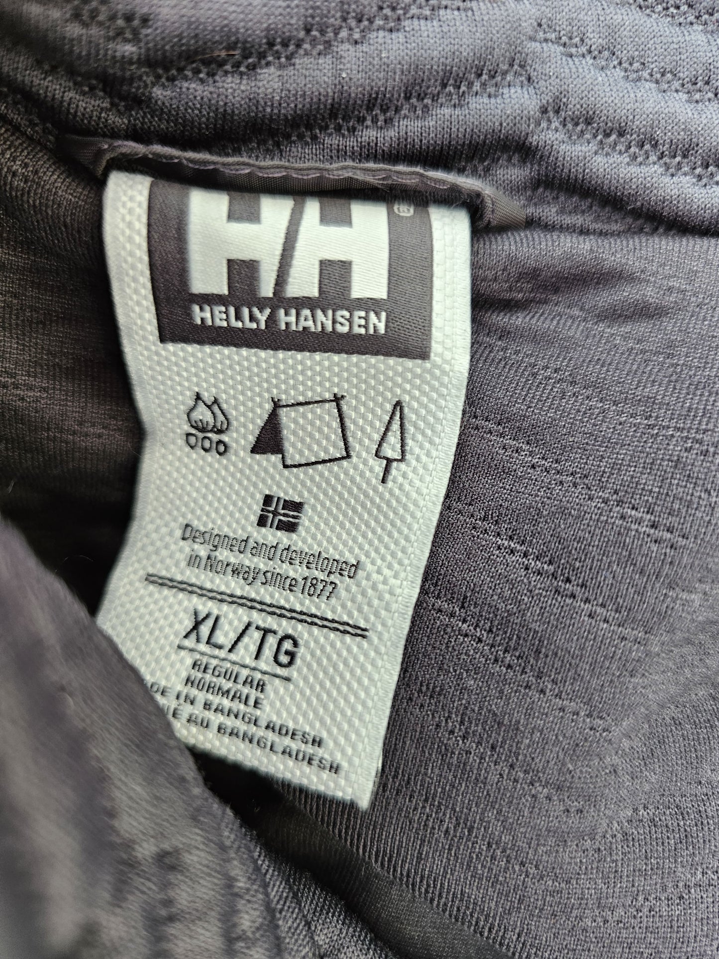 Mens Helly Hansen Quilted Lillo Pullover Poppers Jumper Sweatshirt - XL/Extra Large