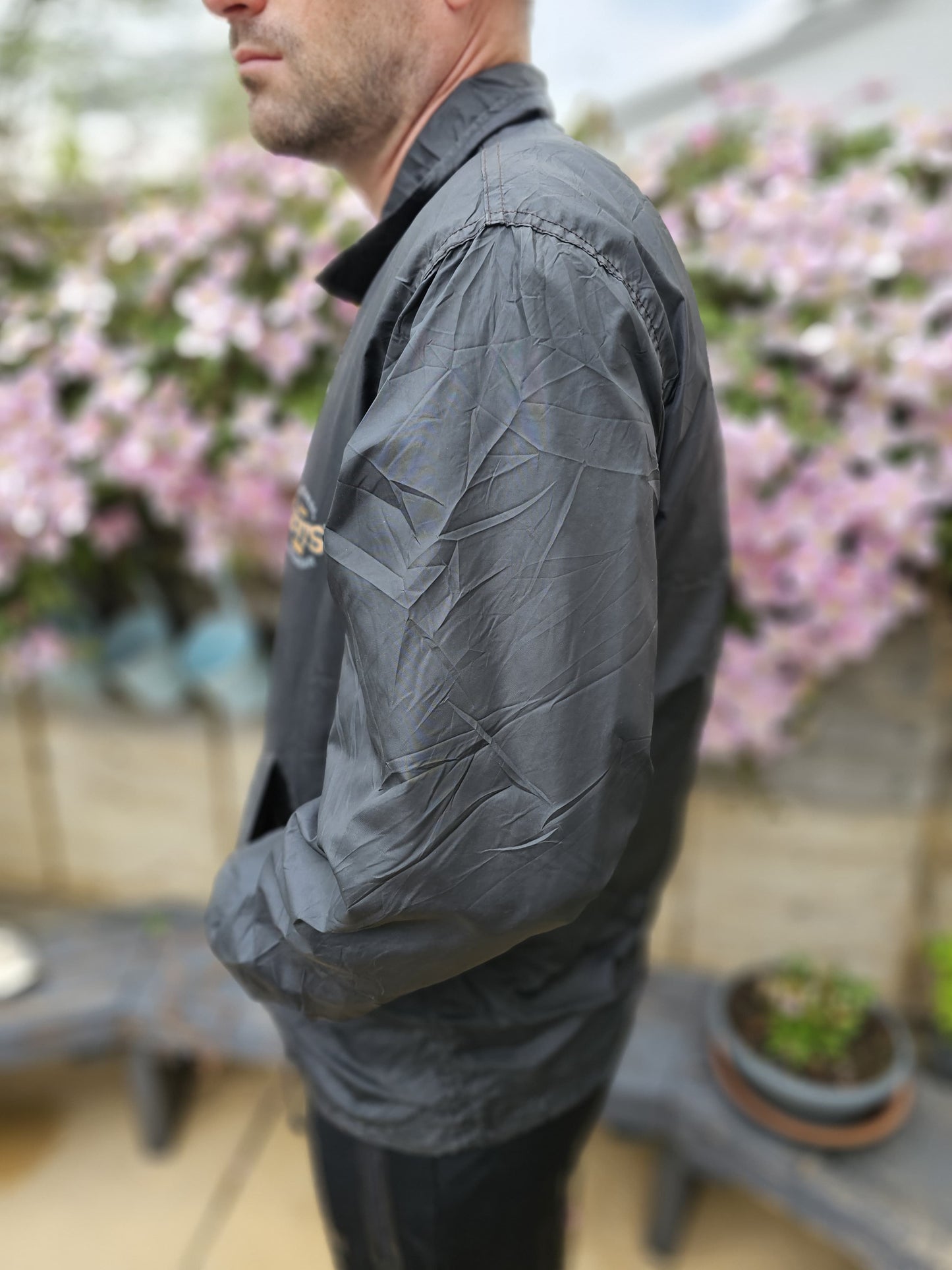 Vintage Levi's Black Button Up Coach Jacket - S/Small M/Medium