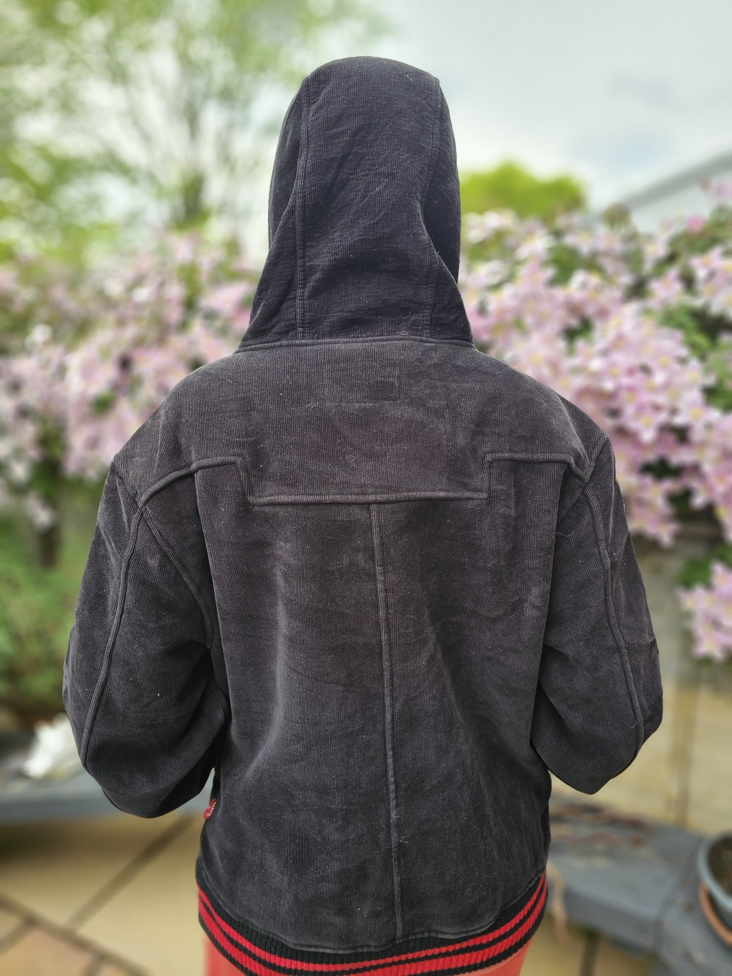 Levi's Unisex Corduroy Hoodie Jack In Black - M/Medium