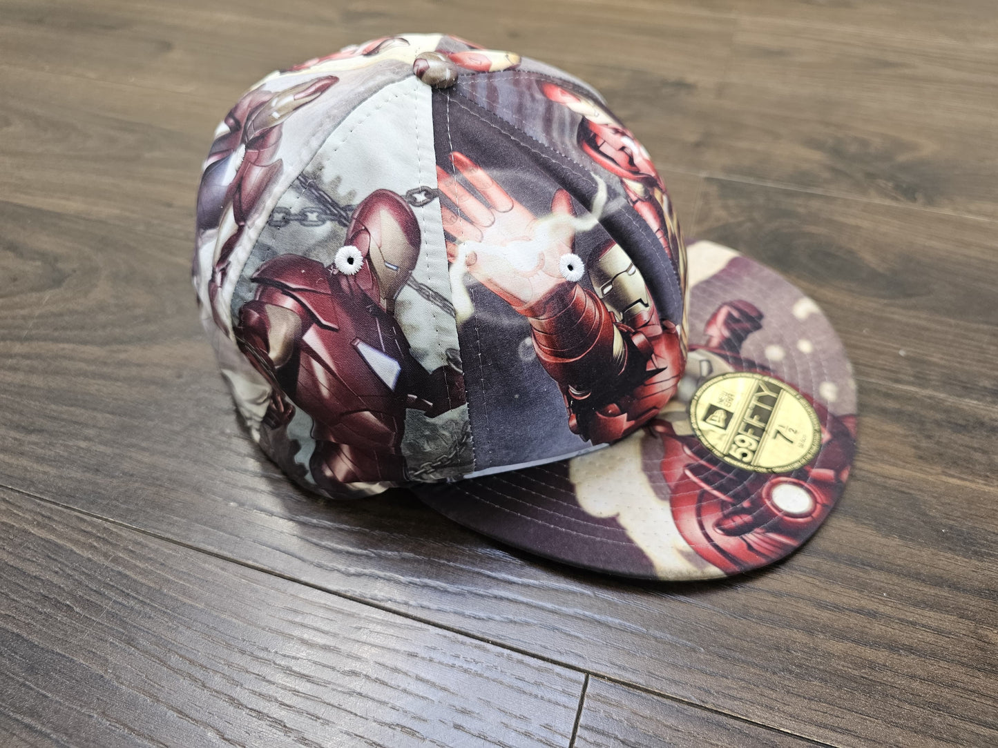 Awesome Rare New Era Iron Man Snap Back Hat Cap - 7.5 Adjustable