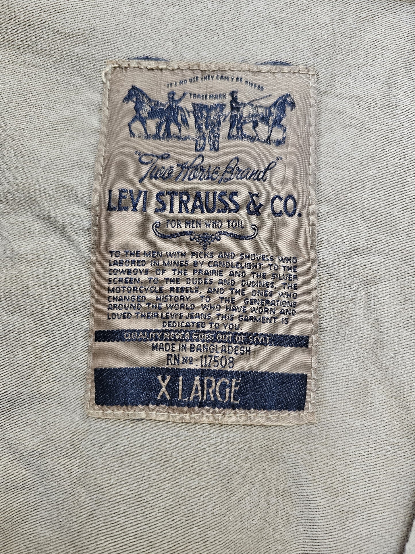 Vintage Levi's Chore/Shacket/Overshirt 100% - XL/Extra Large