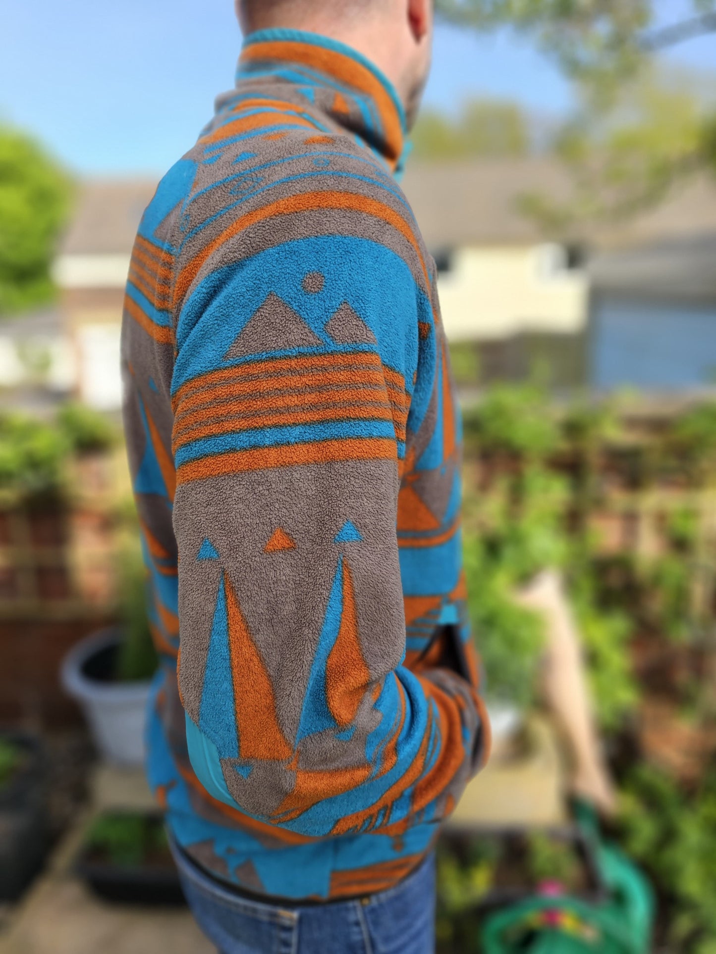 KAVU Teannaway Pullover Button Up Fleece Jumper - M/Medium
