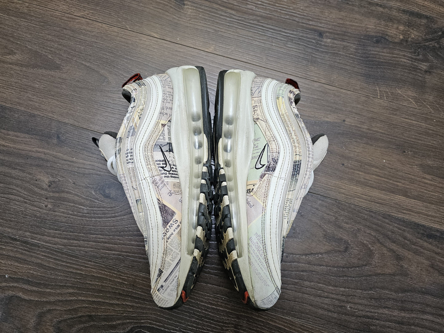 Nike Air Max 97 Trainers Newspaper 921826-108 - UK 6