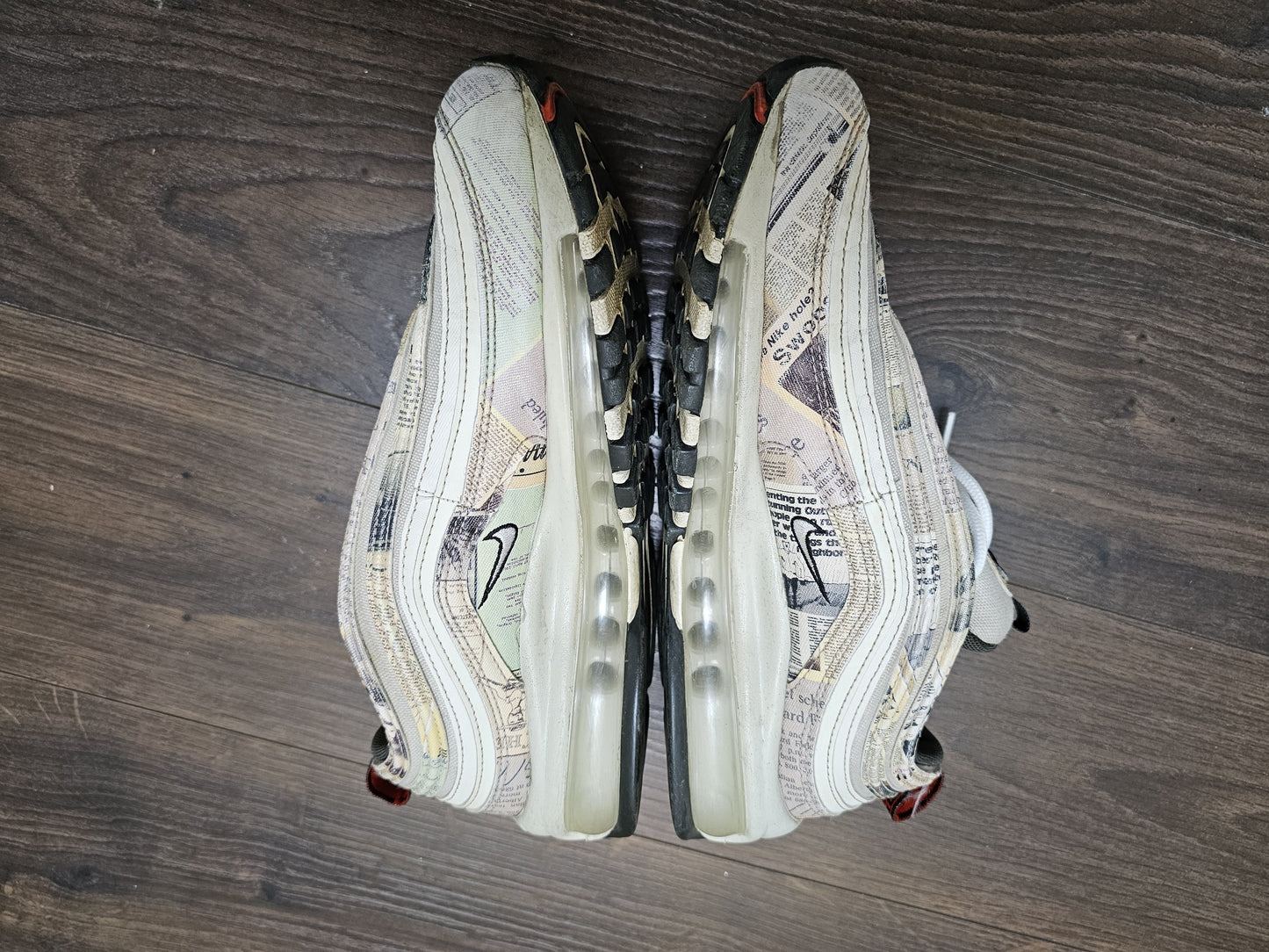Nike Air Max 97 Trainers Newspaper 921826-108 - UK 6