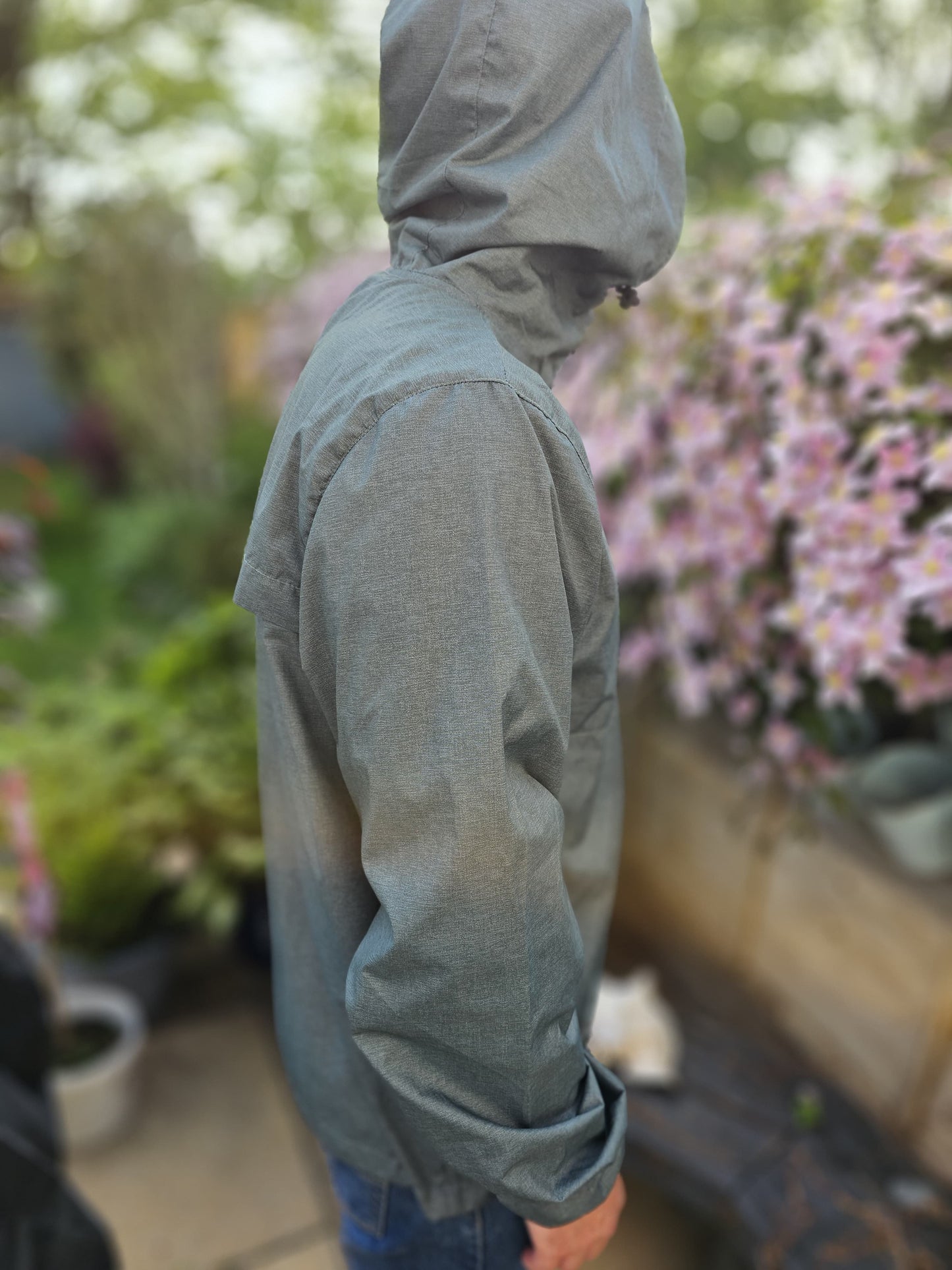 Awesome Billabong Full Zip Hooded Windbreaker Style Jacket - XL/Extra Large