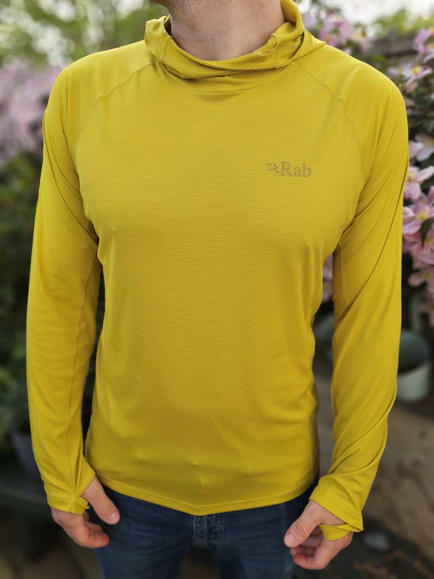 Rab Lightweight Technical Long Sleeve T-Shirt Hoodie - L/Large