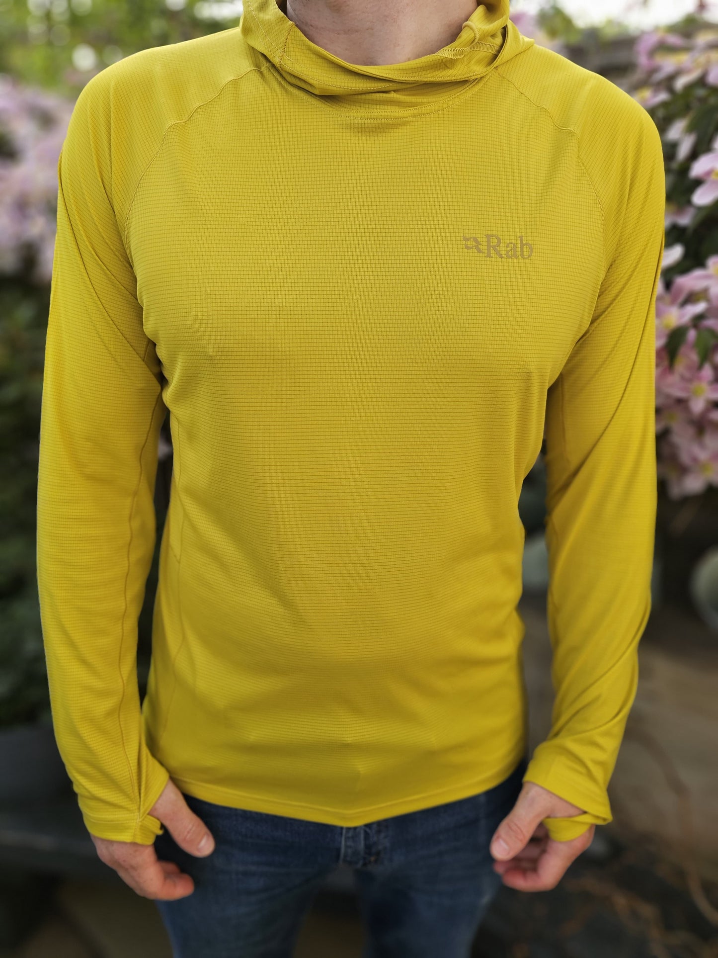 Rab Lightweight Technical Long Sleeve T-Shirt Hoodie - L/Large