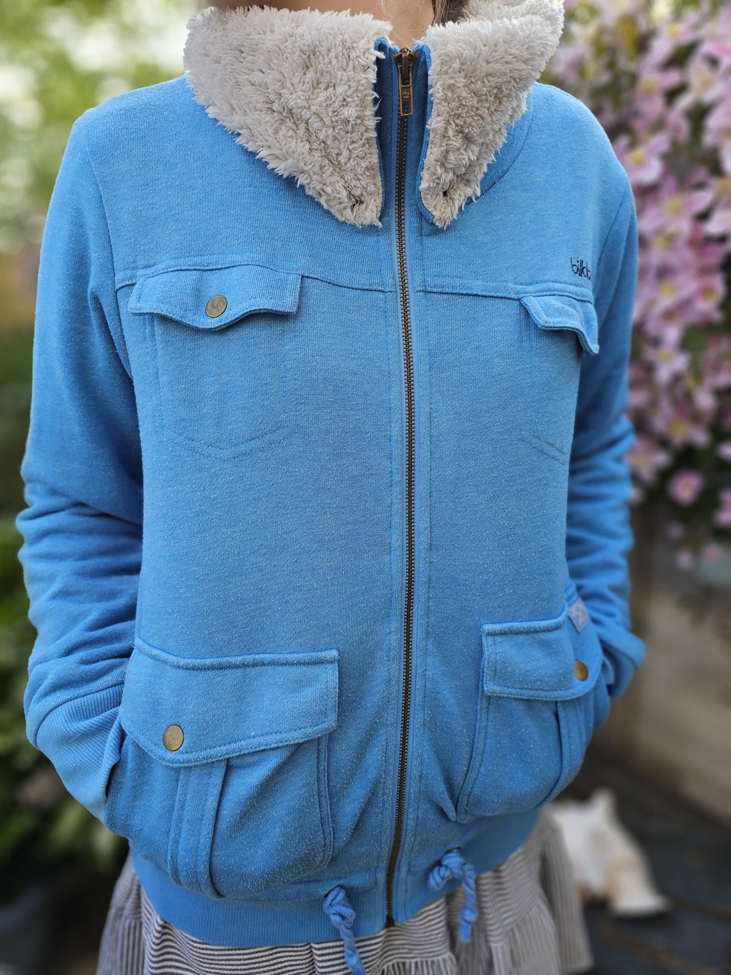 Vintage Y2K 2000's Billabong Blue Full Zip Lined Jacket - L/Large