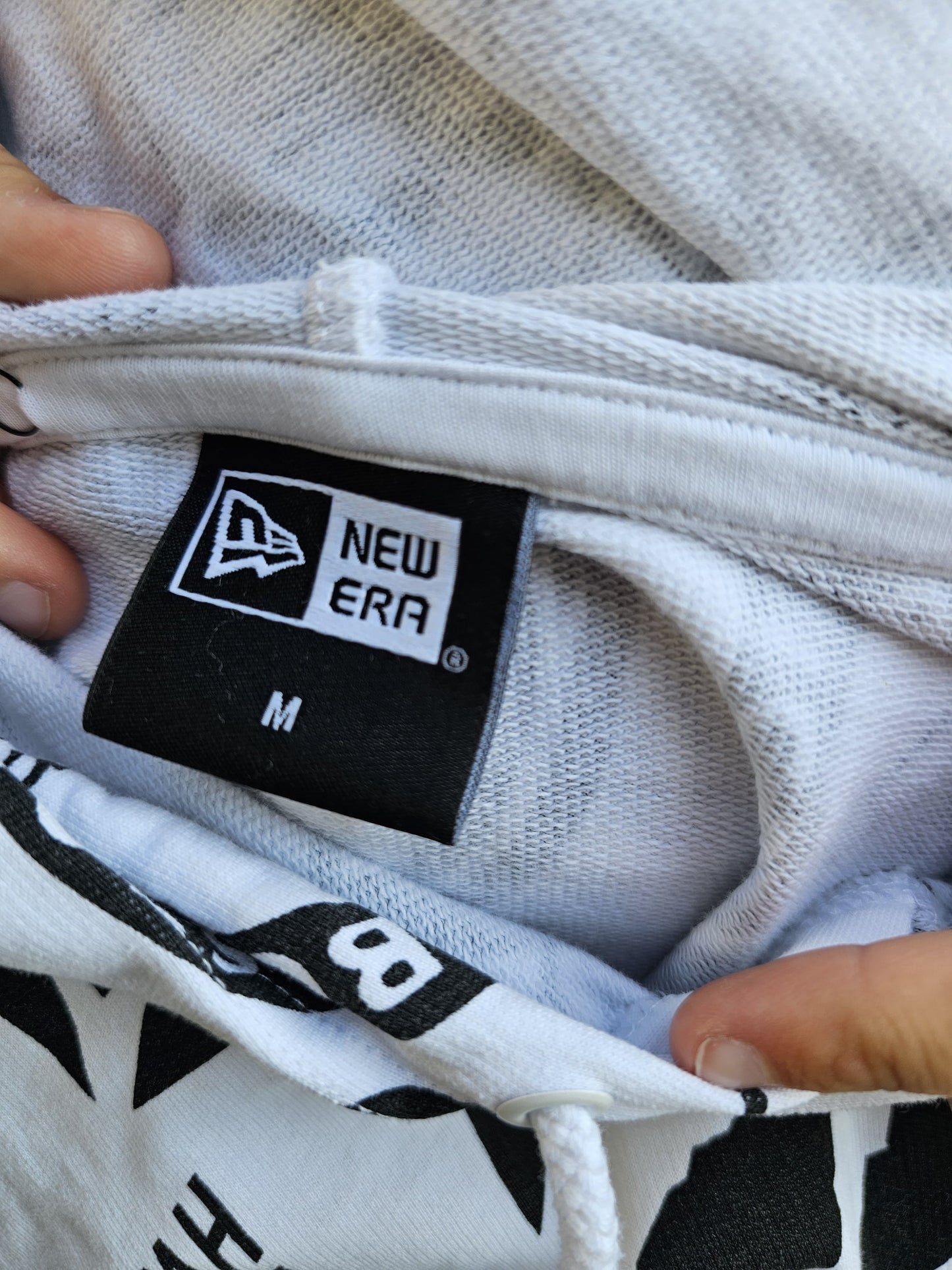 New Era X NBA White Hoodie - M/Medium