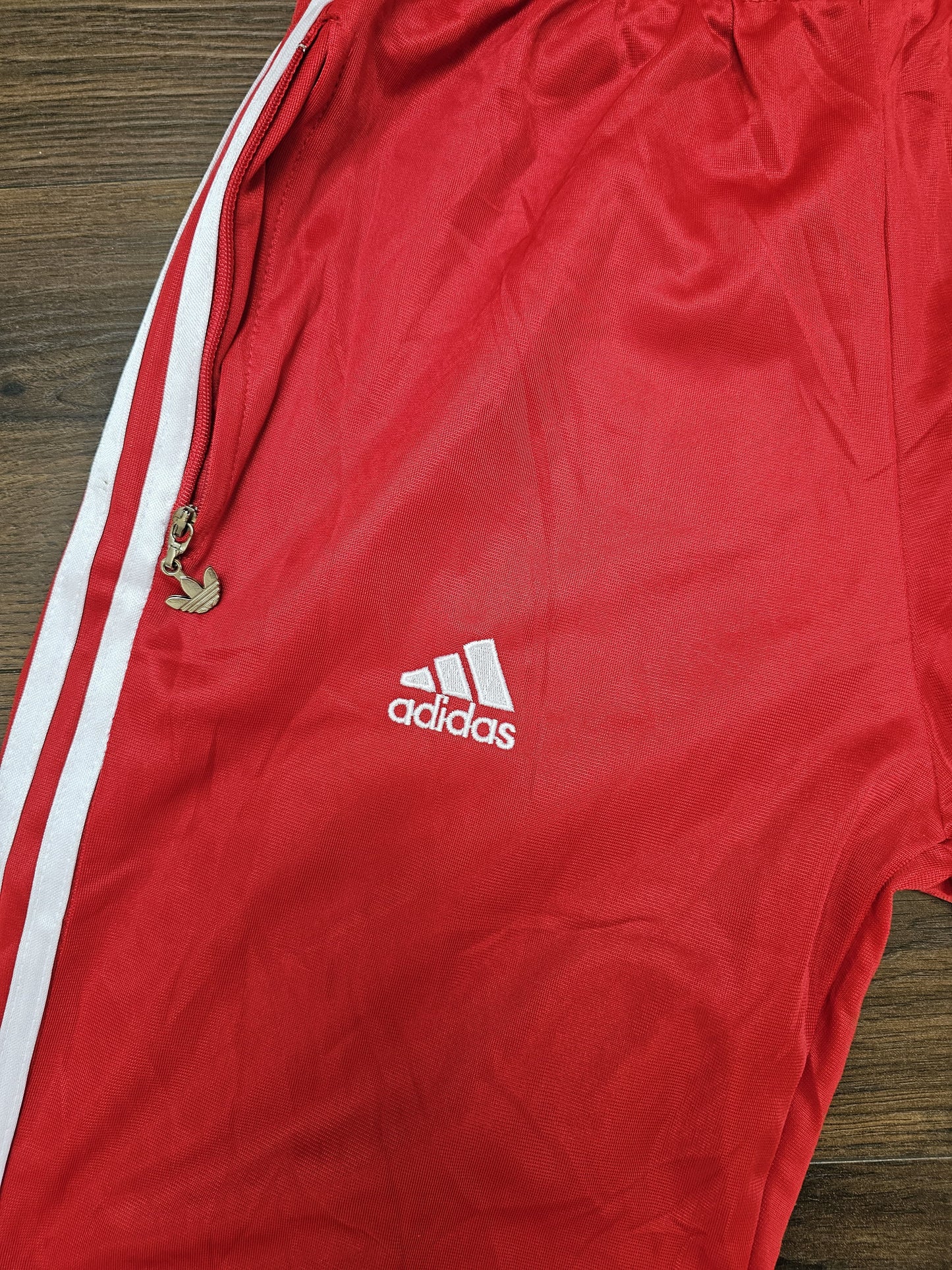 Adidas AS Montferrand Section Sportive 1969 Tracksuit Bottoms Red/White - L/Large