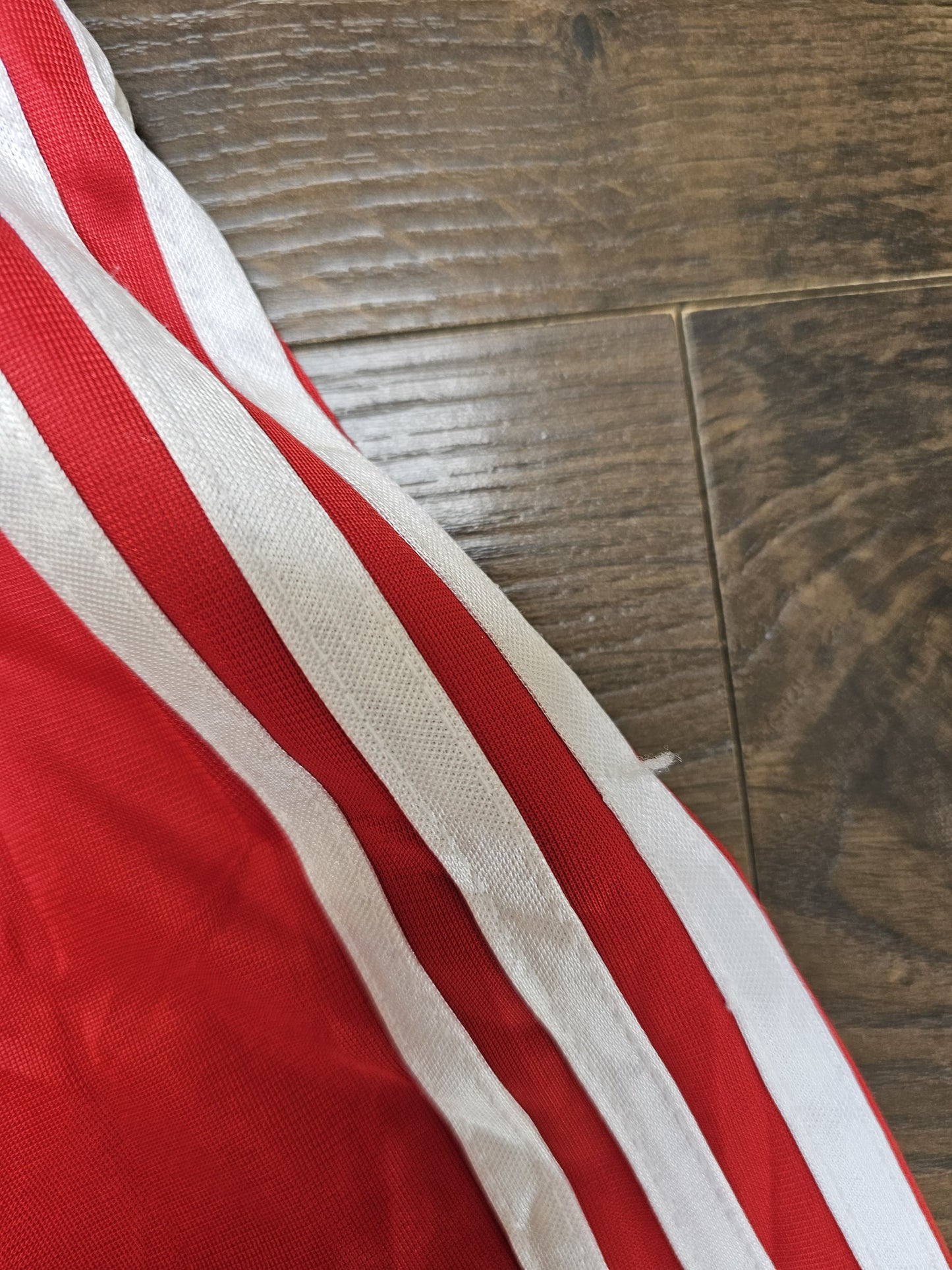 Adidas AS Montferrand Section Sportive 1969 Tracksuit Bottoms Red/White - L/Large