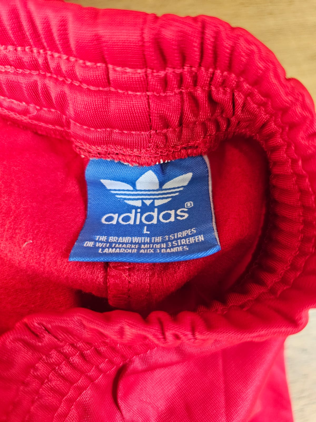 Adidas AS Montferrand Section Sportive 1969 Tracksuit Bottoms Red/White - L/Large