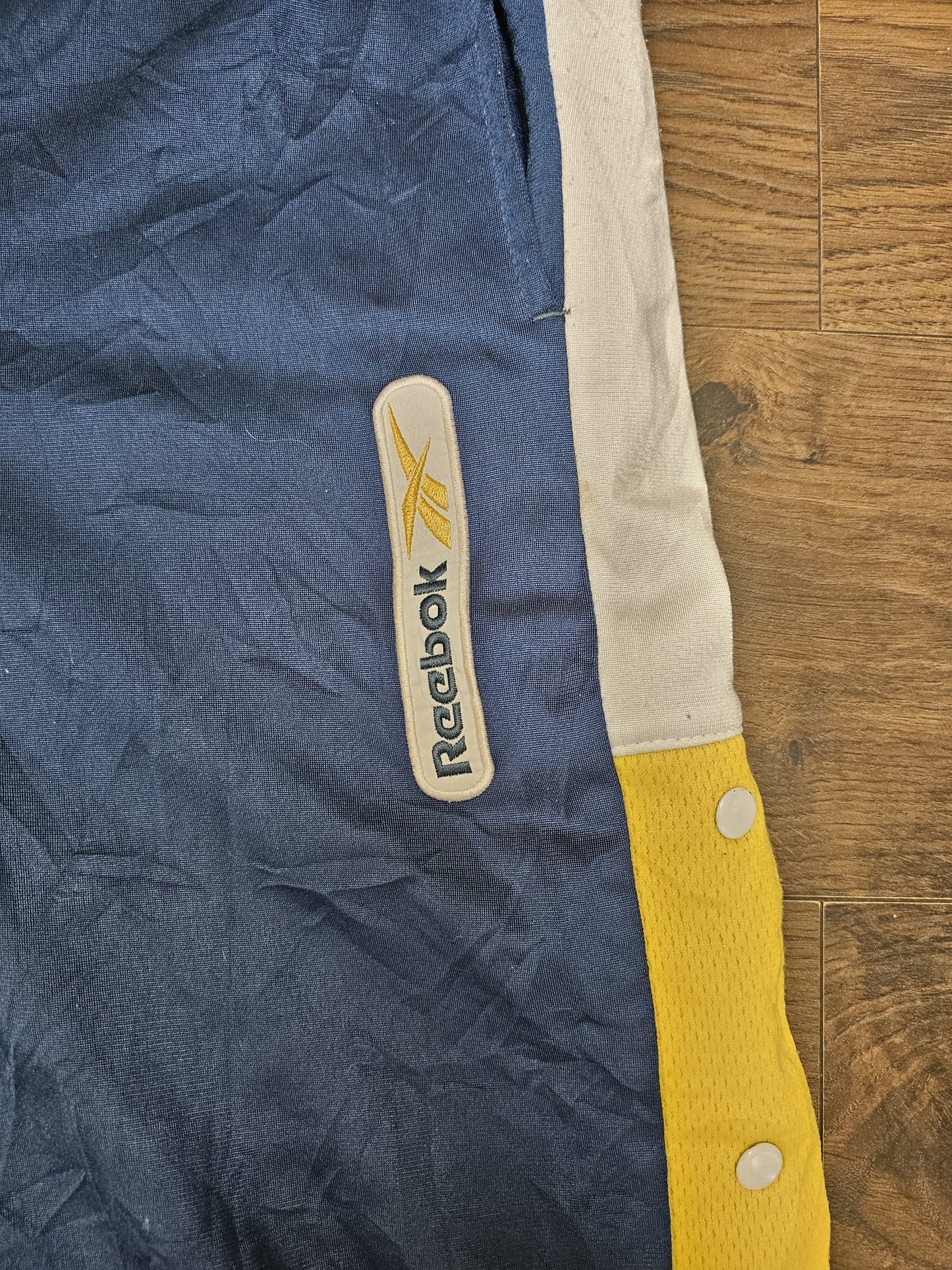 Vintage Reebok Tracksuit Bottoms/Joggers/Track Pants Poppers - S/Small 90s/Y2K