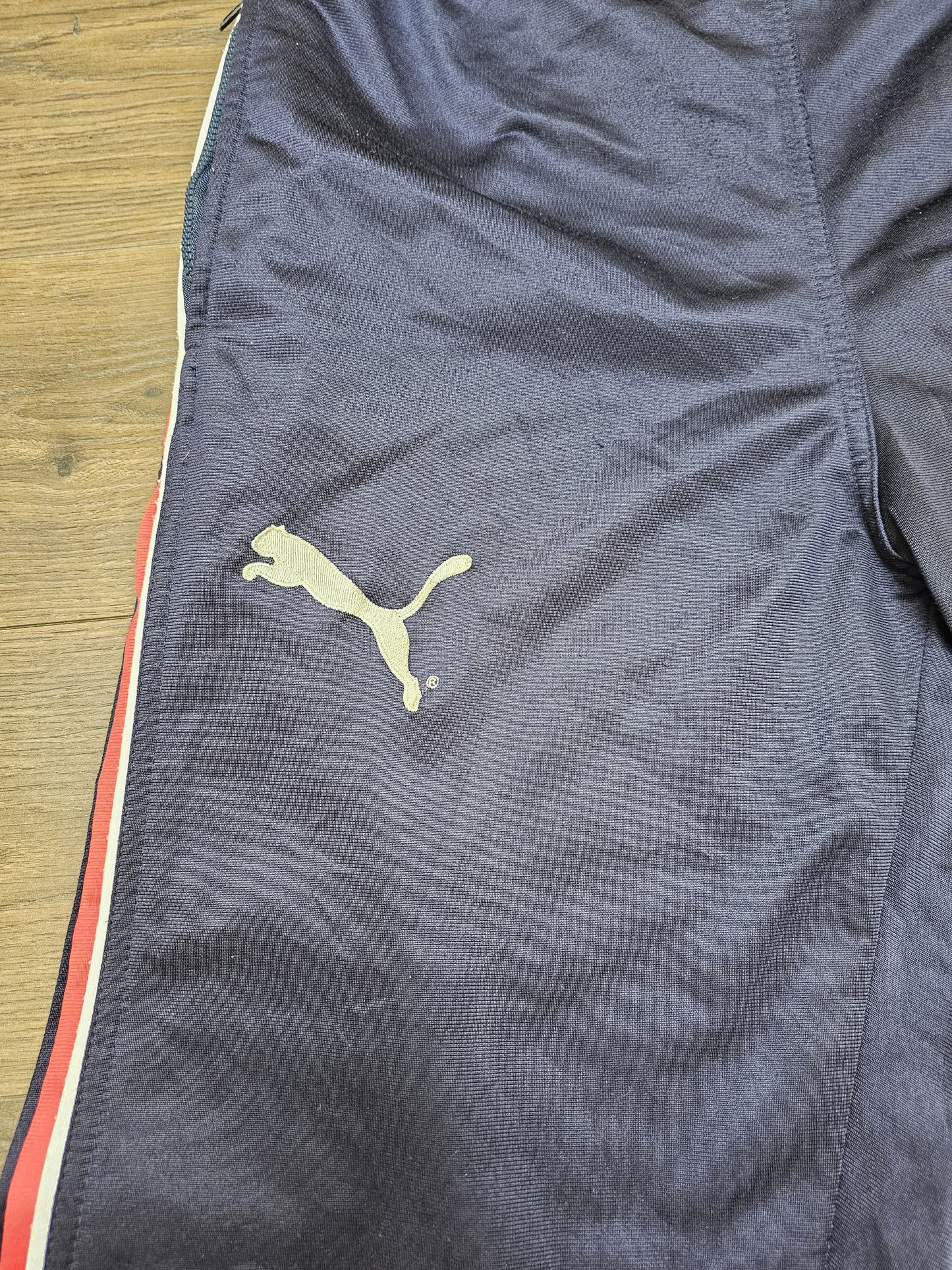 Vintage Atletico Madrid Football Puma Tracksuit Bottoms/Joggers/Trackies - L/Large 90s